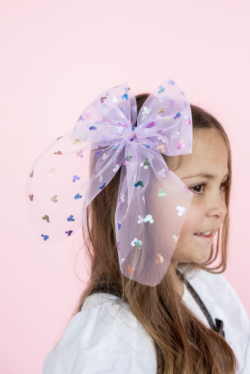 Bibbidi Bobbidi - Purple | Tulle Statement Bow