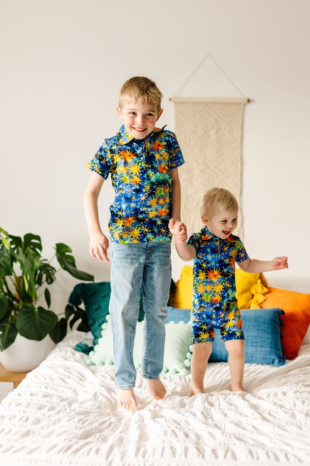 Starry Starry Night Polo Romper