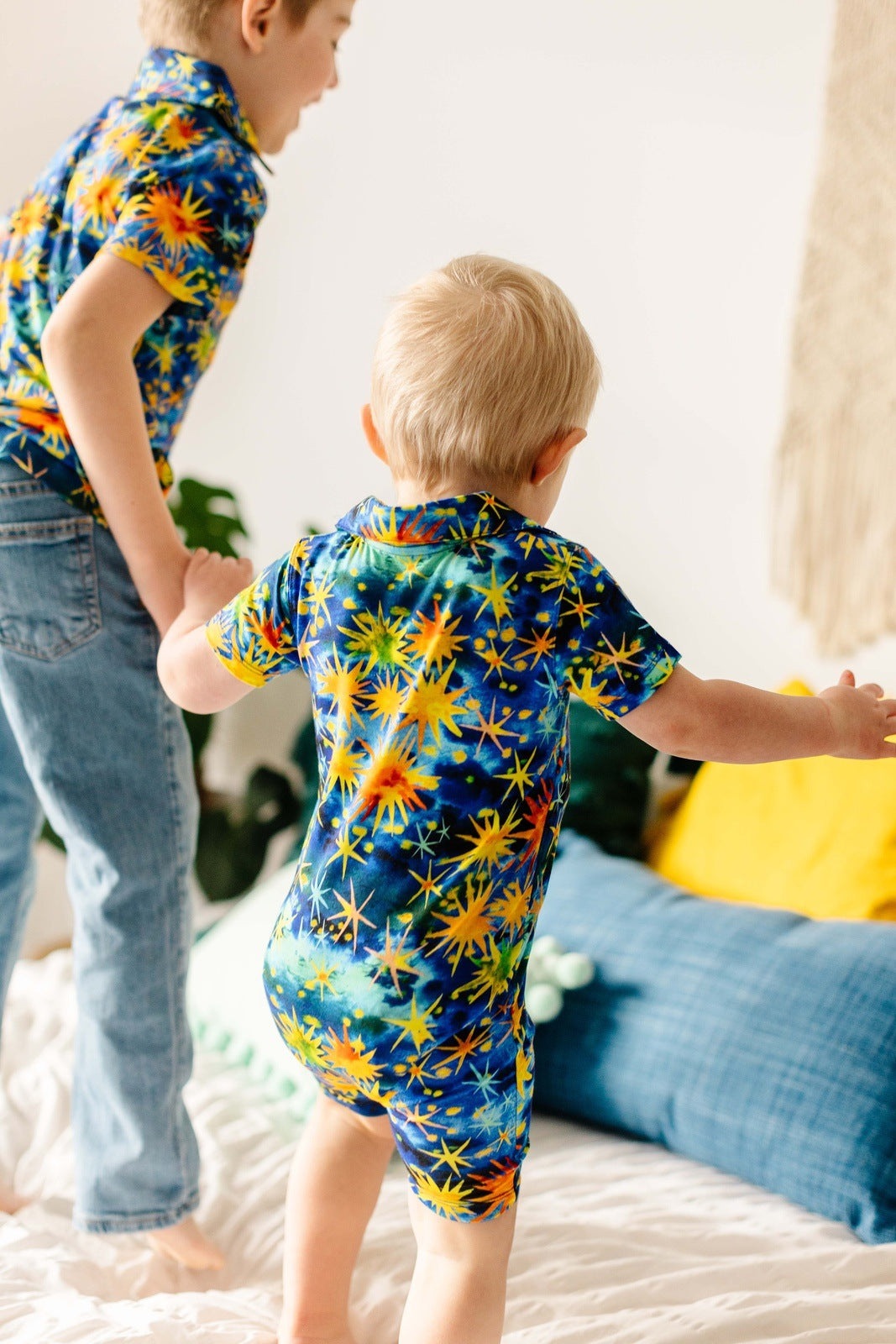 Starry Starry Night Polo Romper