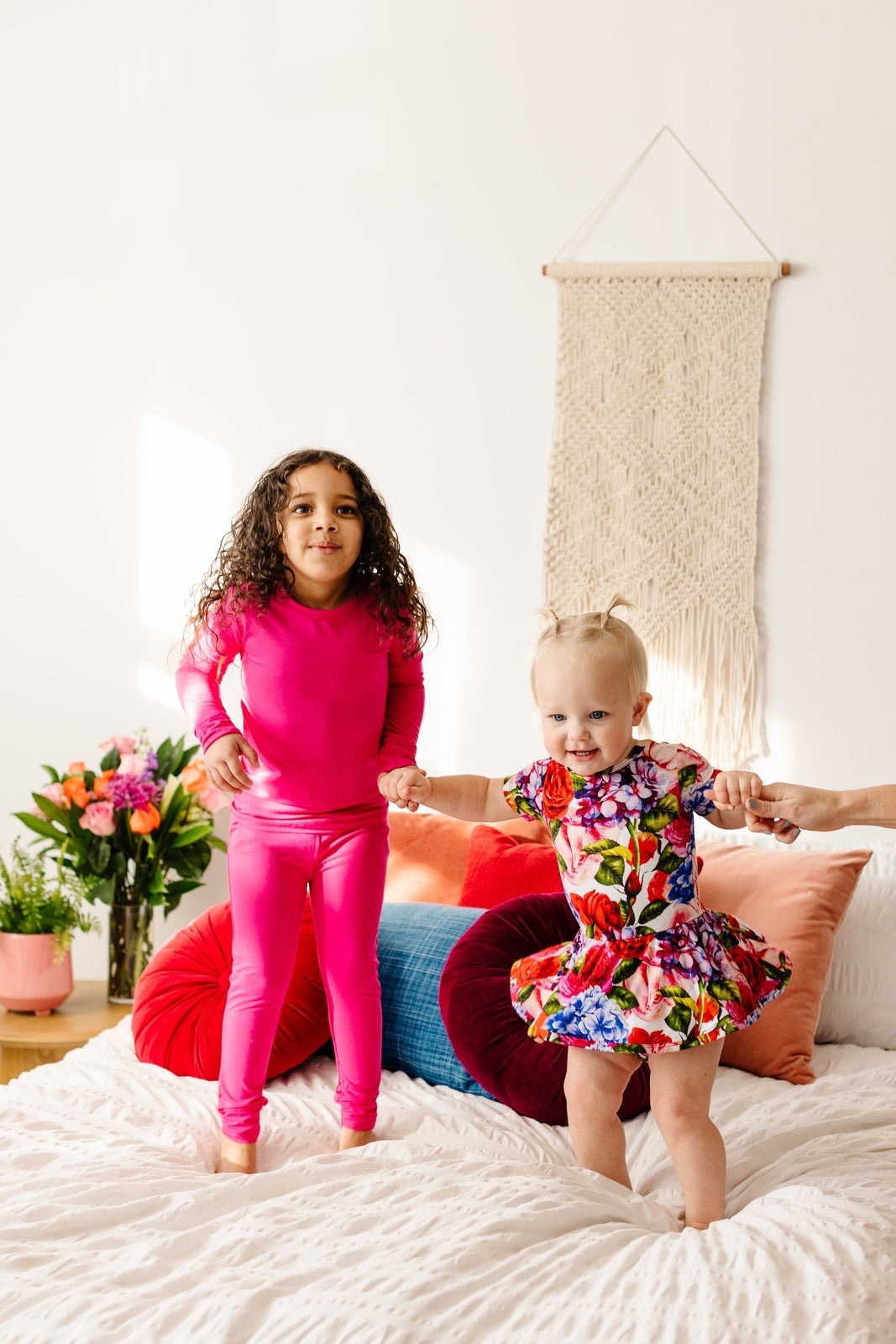 Hydrangea Rose Short Sleeve Leotard Dress