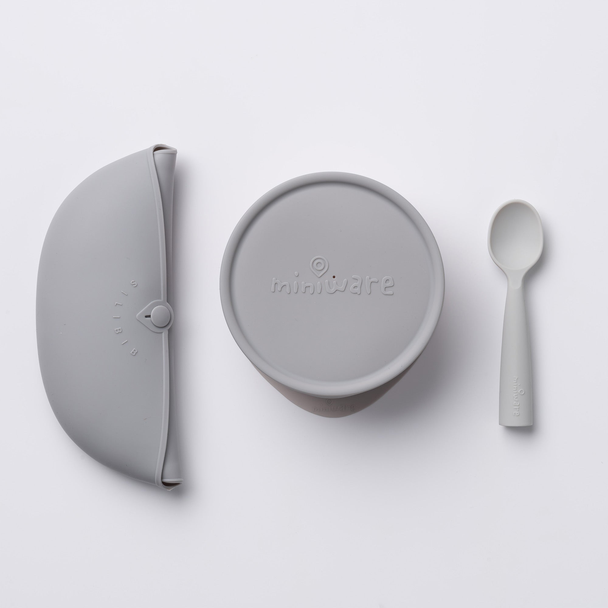 First Bites Deluxe Self-Feeding Set - Dove Grey