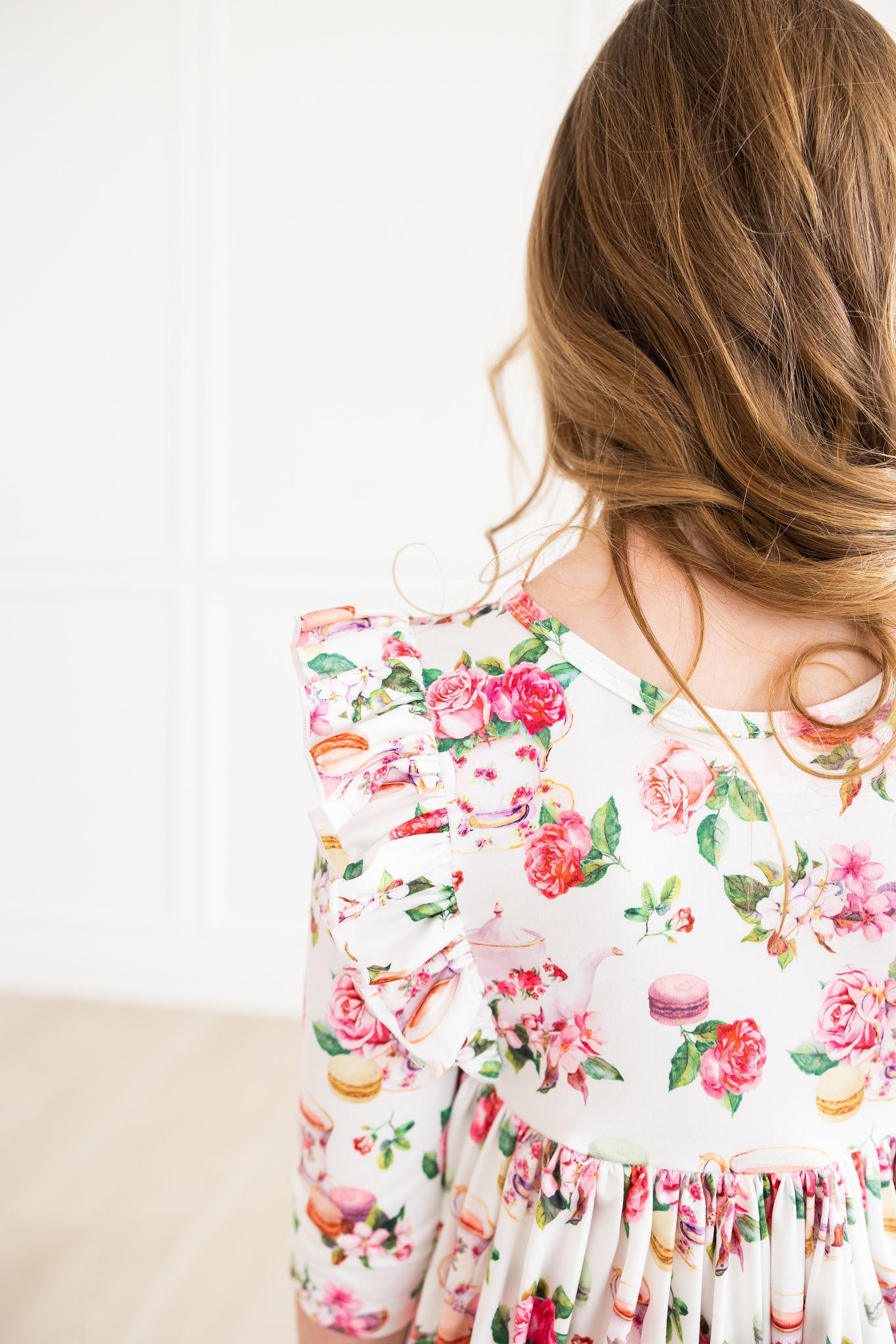 Macarons & Tea Ruffle Twirl Dress