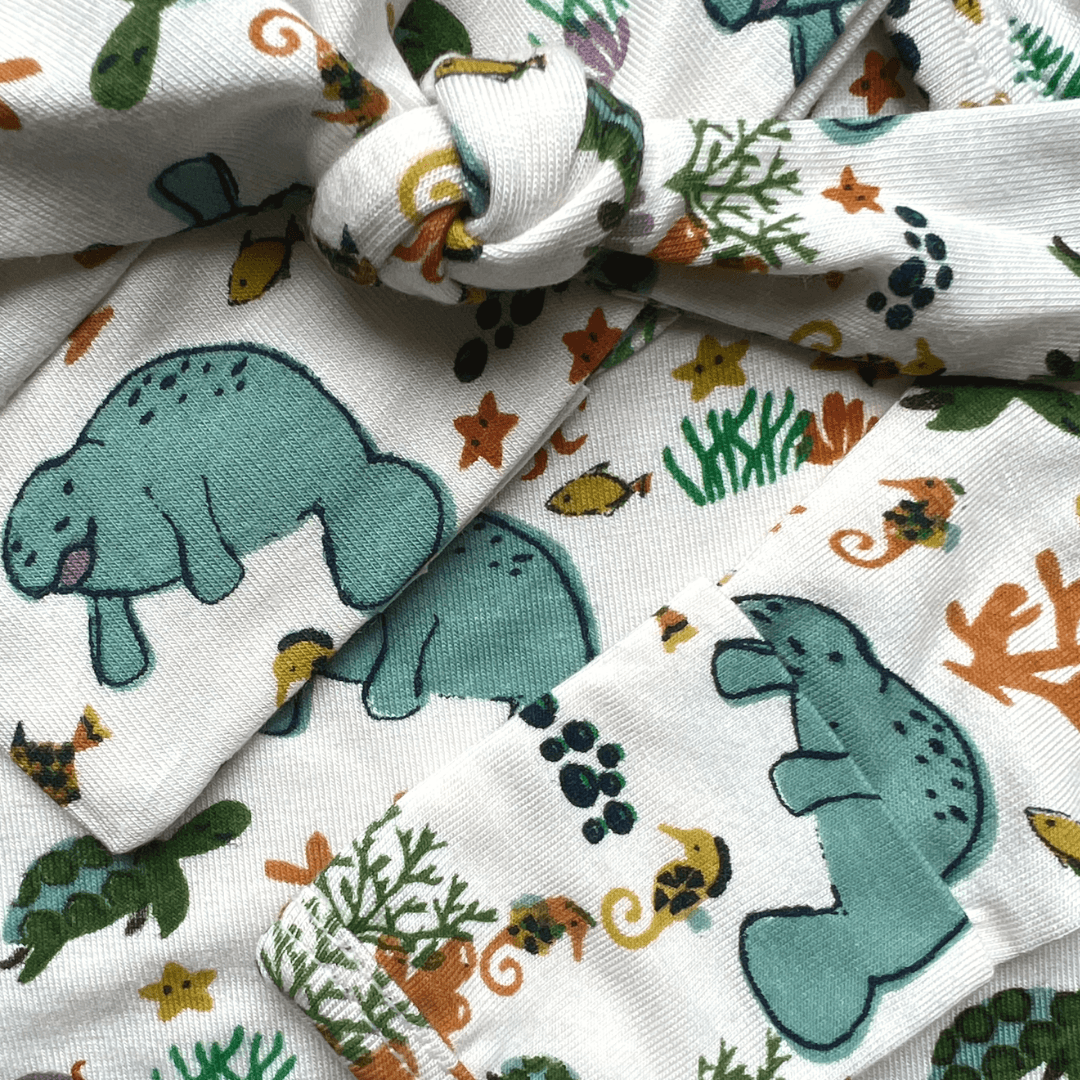 Manatee Newborn Bamboo Gown