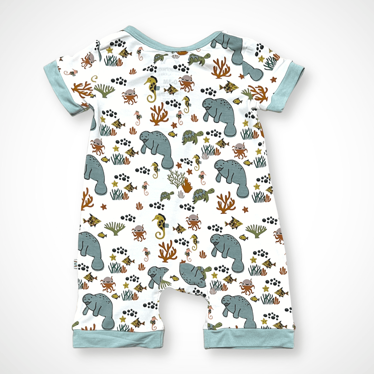 Manatee Shorty Romper | Bamboo
