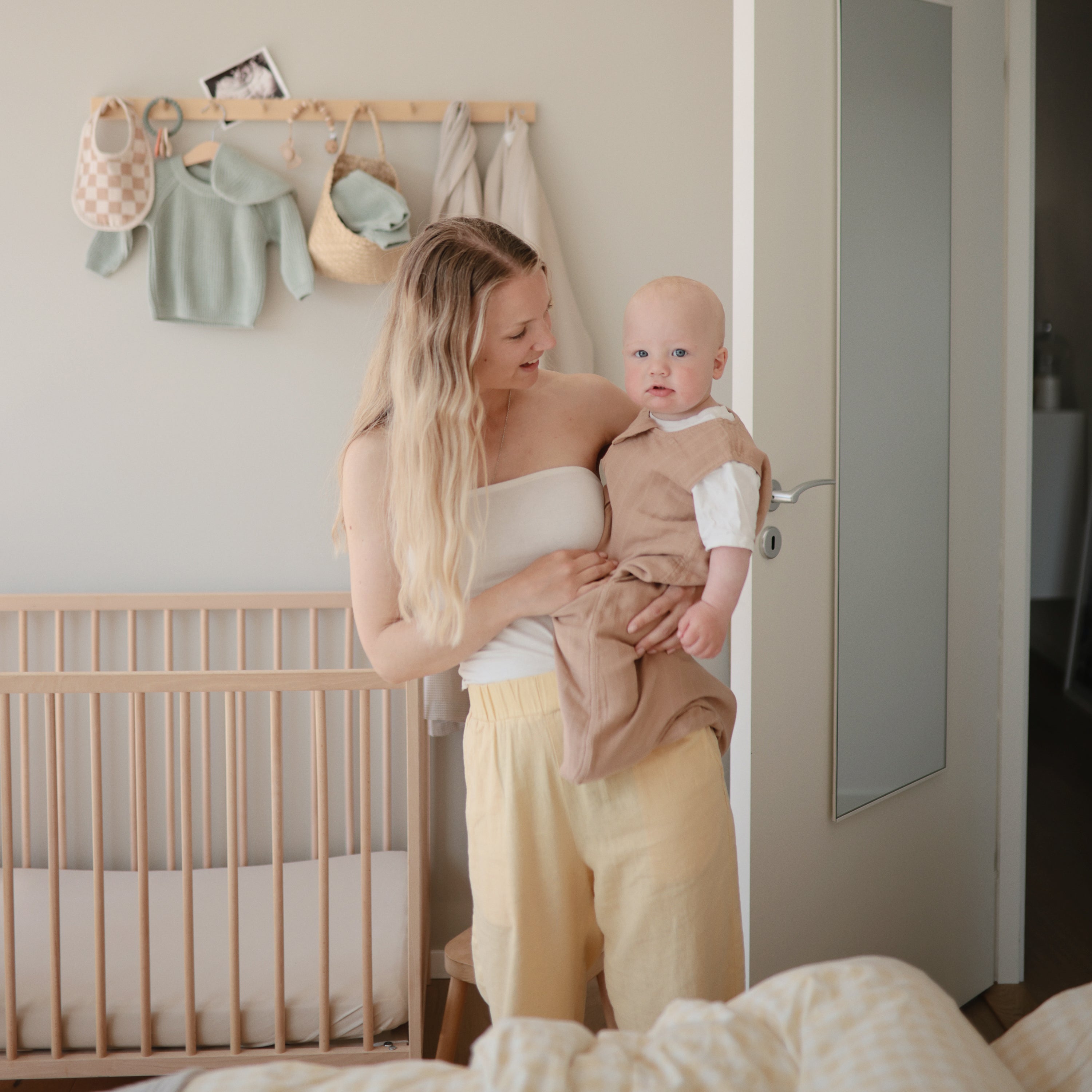 Stretchy MINI Crib Sheet crib sheets Mushie   