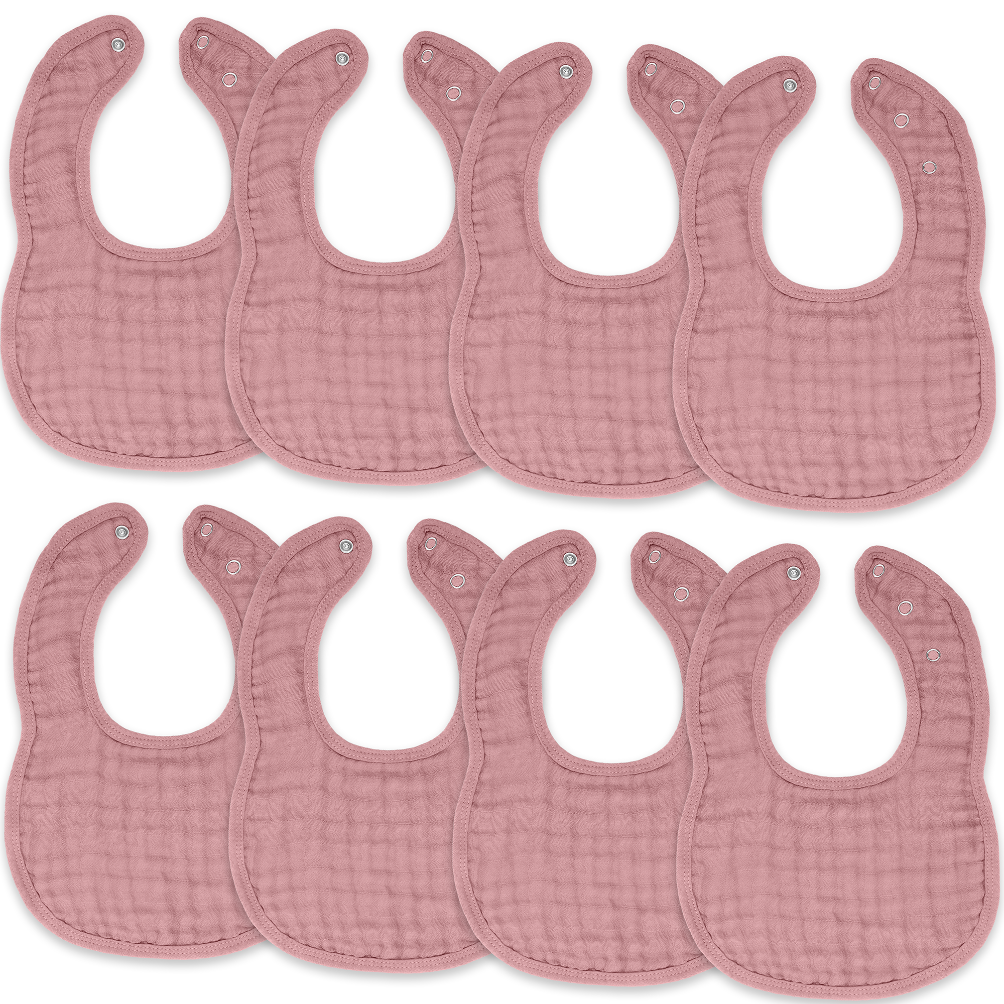 Muslin Bibs by Comfy Cubs - Mauve