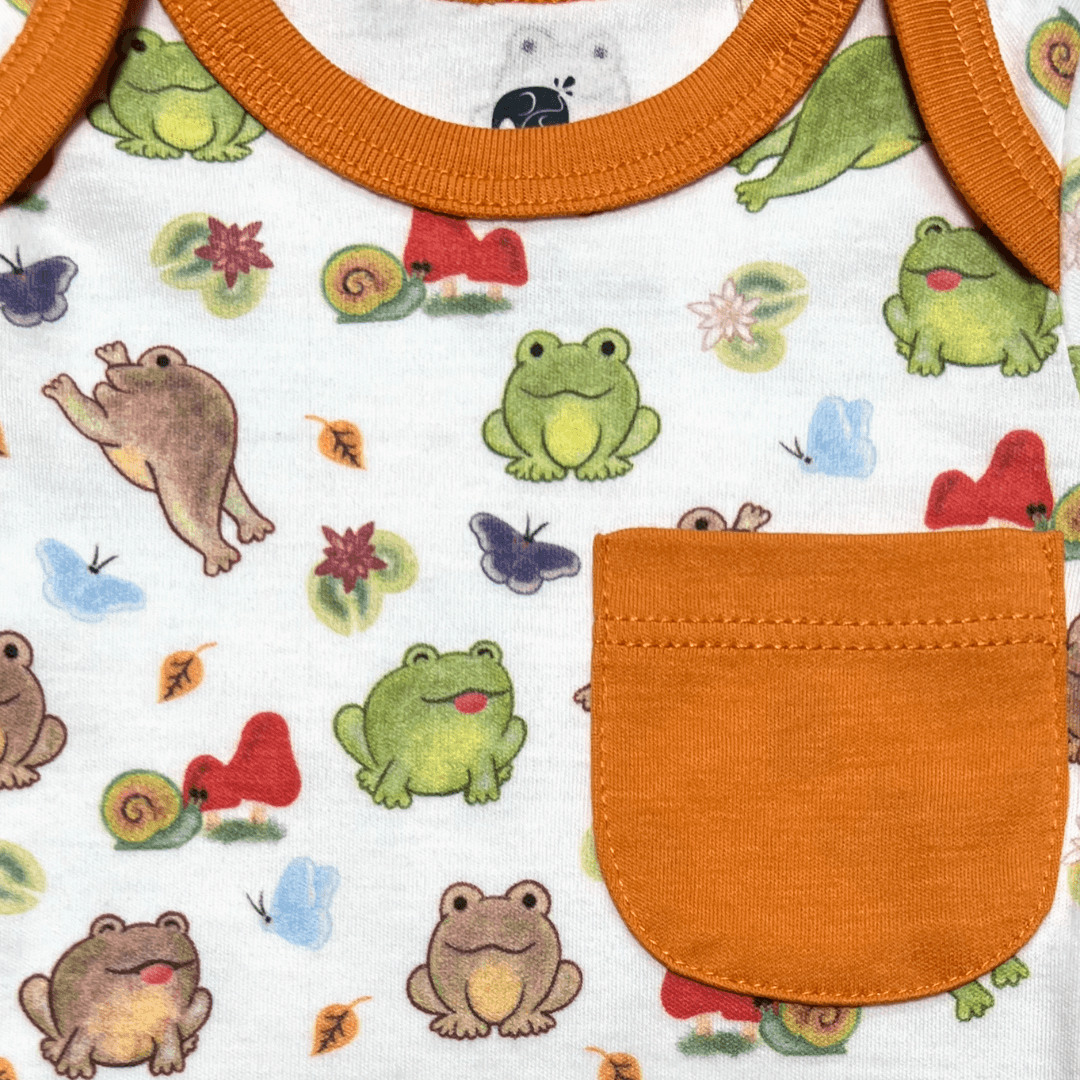 Frog Long Sleeve Bodysuit and Pant | Organic Pima Cotton