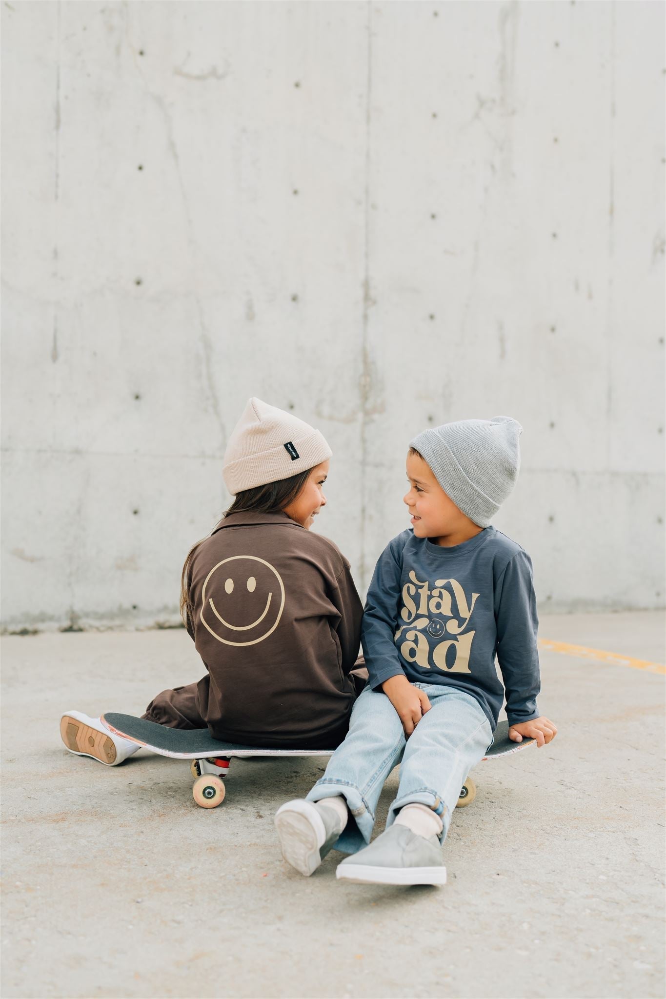 Stay Rad Long Sleeve Cotton Tee  Mebie Baby   