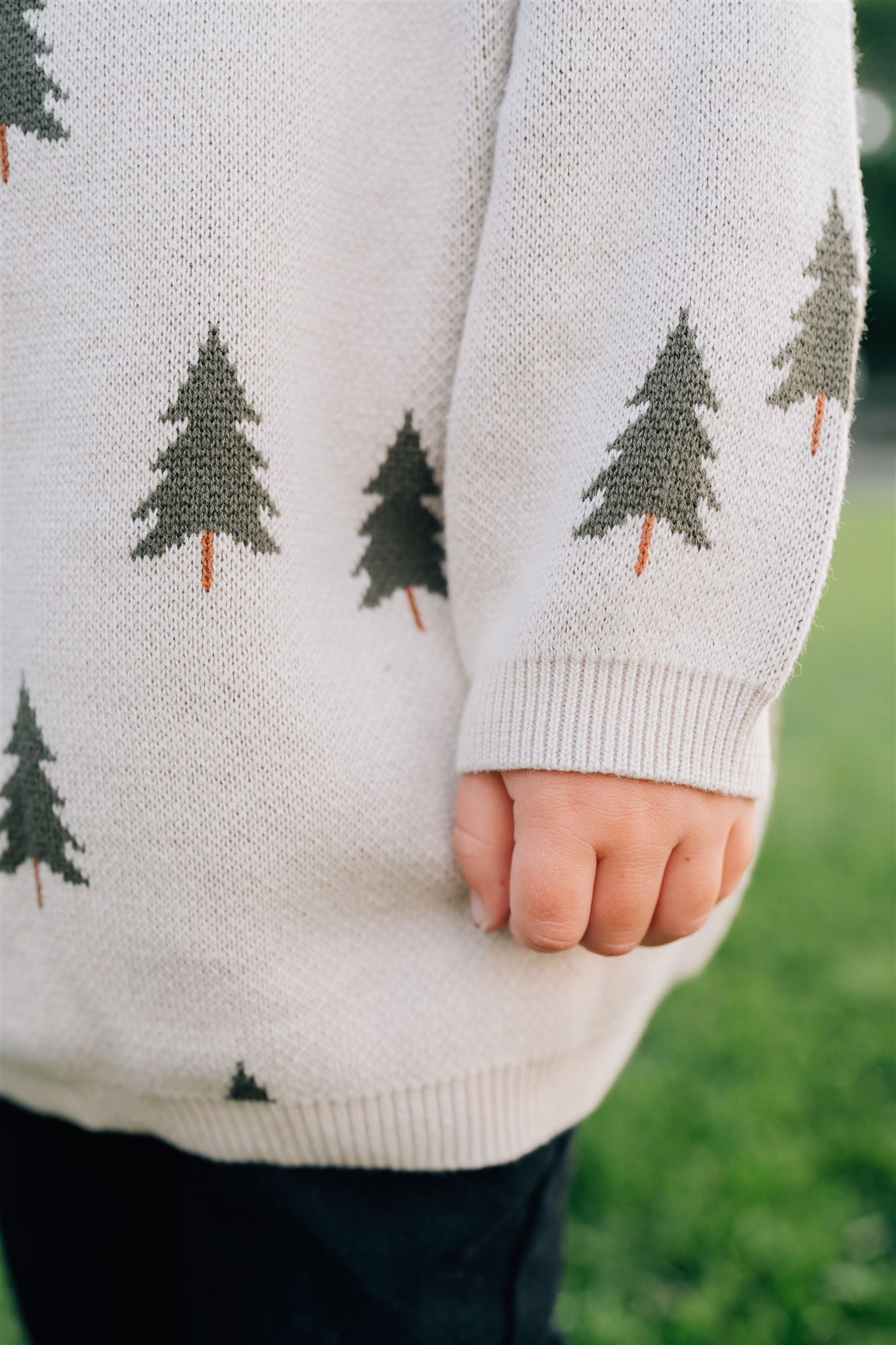 Pine Tree Knit Sweater  Mebie Baby   