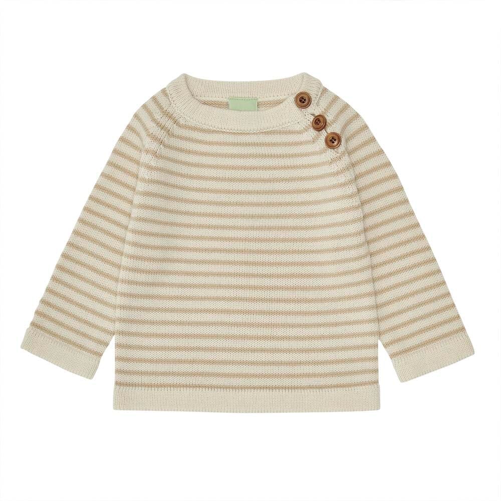 Merino Baby Sweater - Ecru/Hay