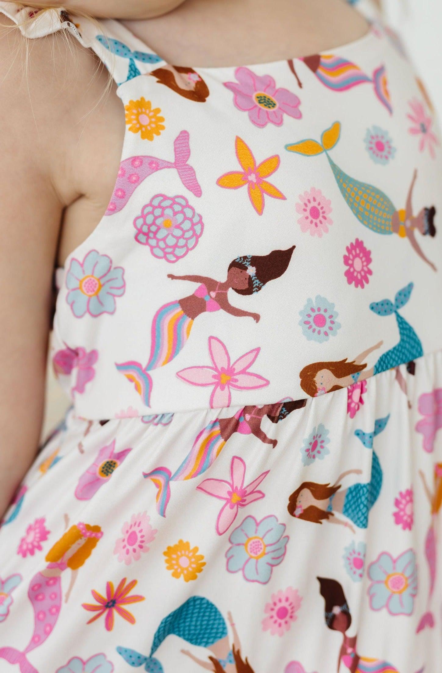 SALE Mermaid Magic Ruffle Maxi Dress