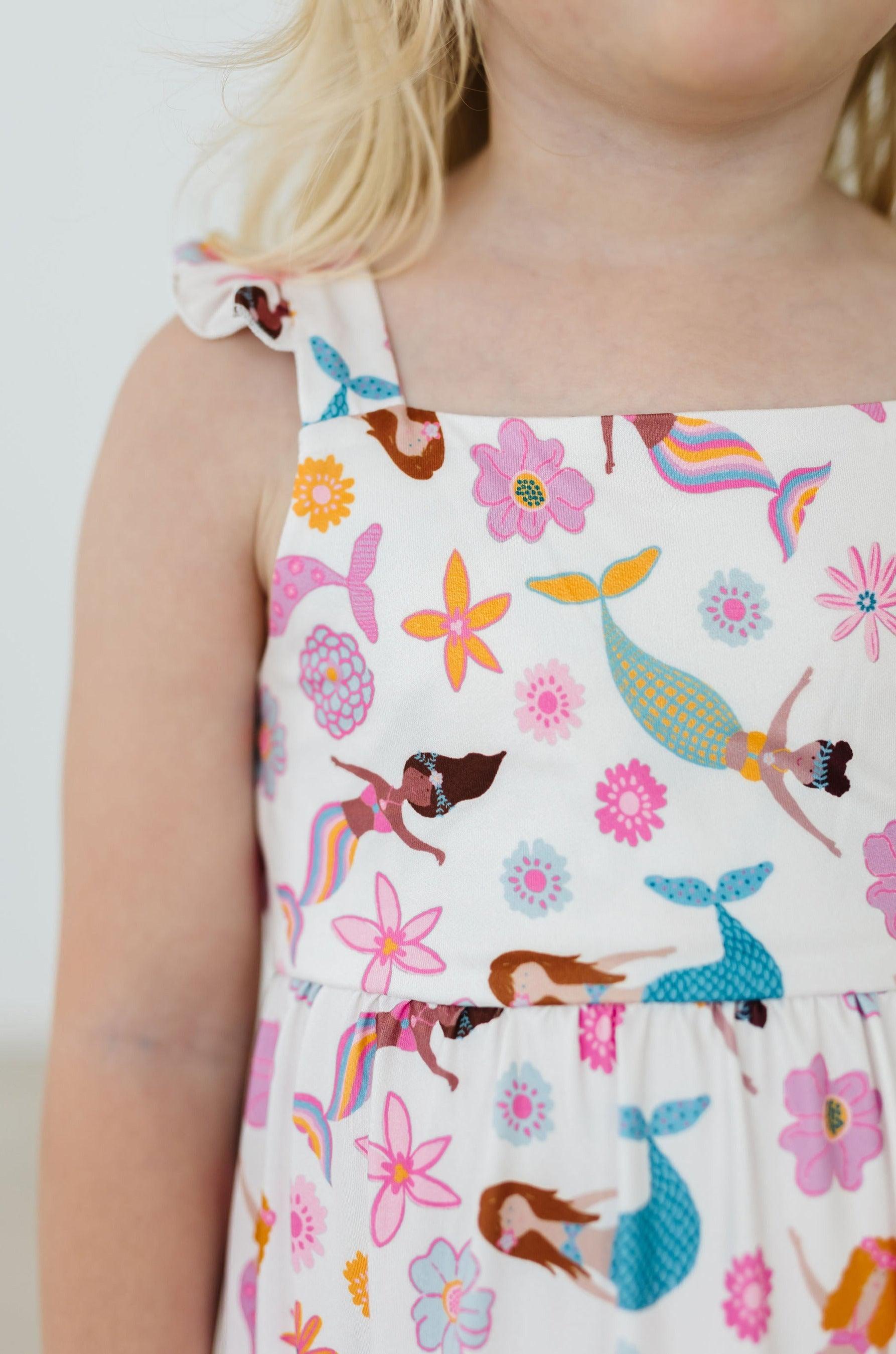 SALE Mermaid Magic Ruffle Maxi Dress