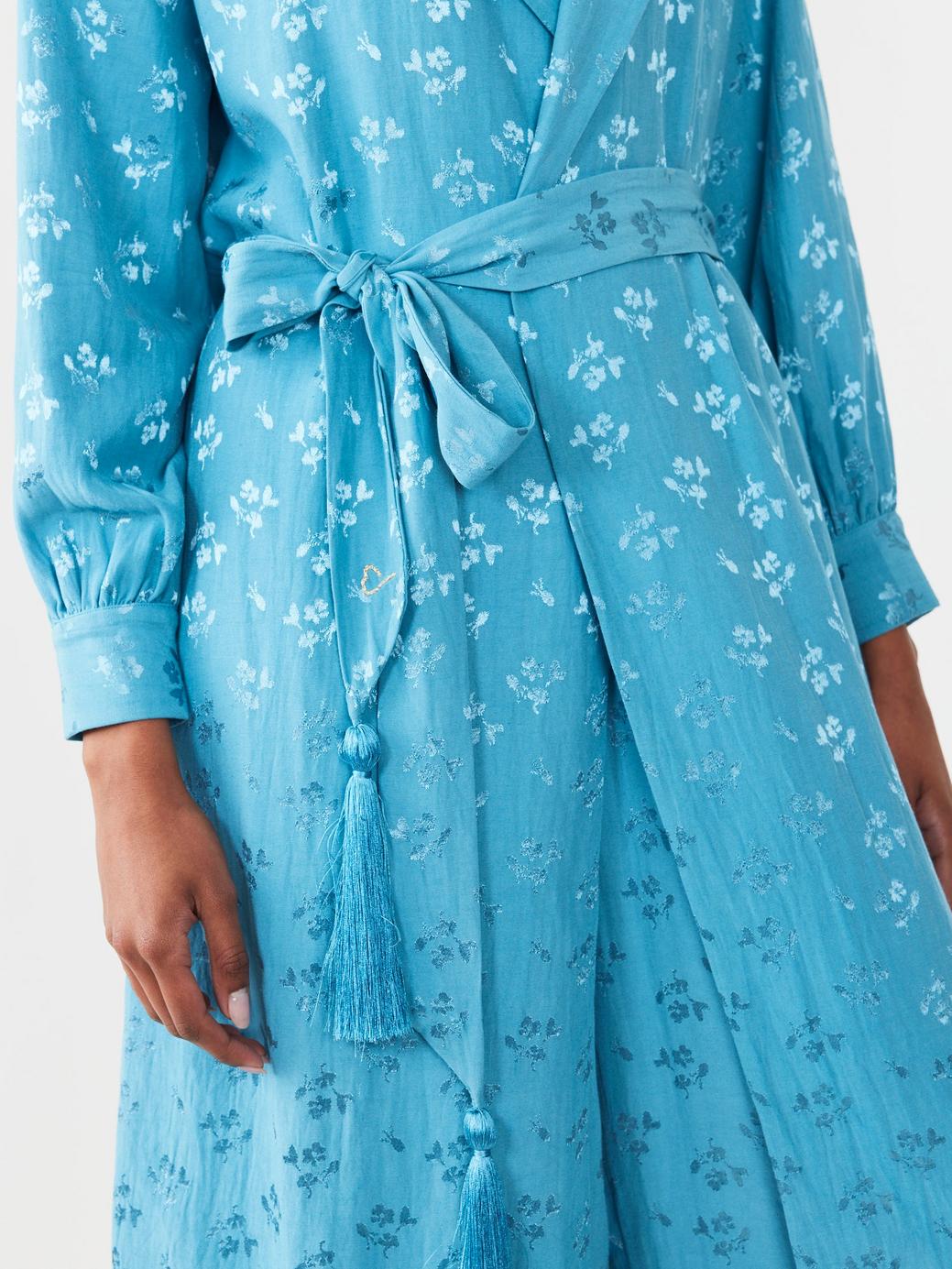 Helen Jacket - Frozen Blue Bouquet