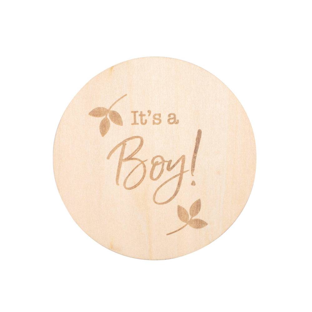 It's A Boy Milestone Moments Disc Milestone Moments Bebe au Lait   