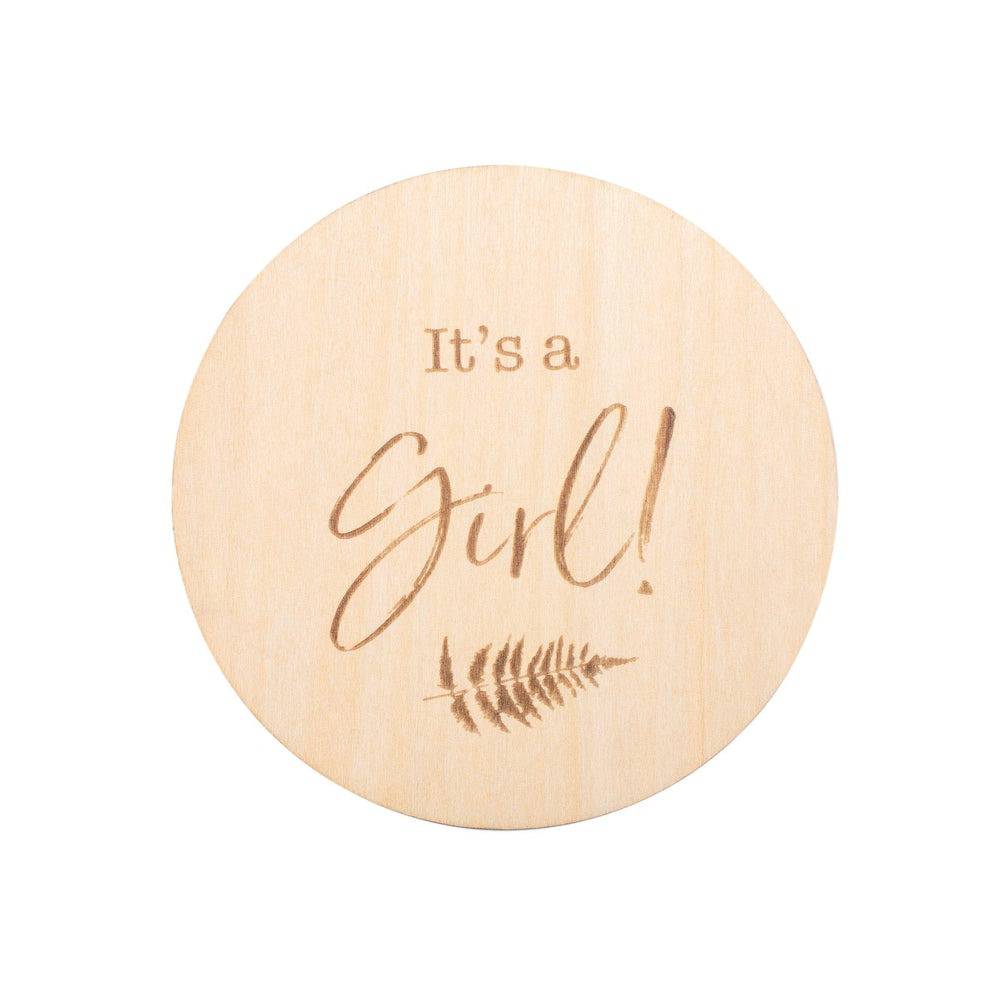 It's A Girl Milestone Moments Disc Milestone Moments Bebe au Lait   