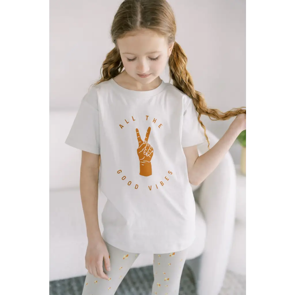 All the Good Vibes Kid's Graphic T-Shirt - Mint