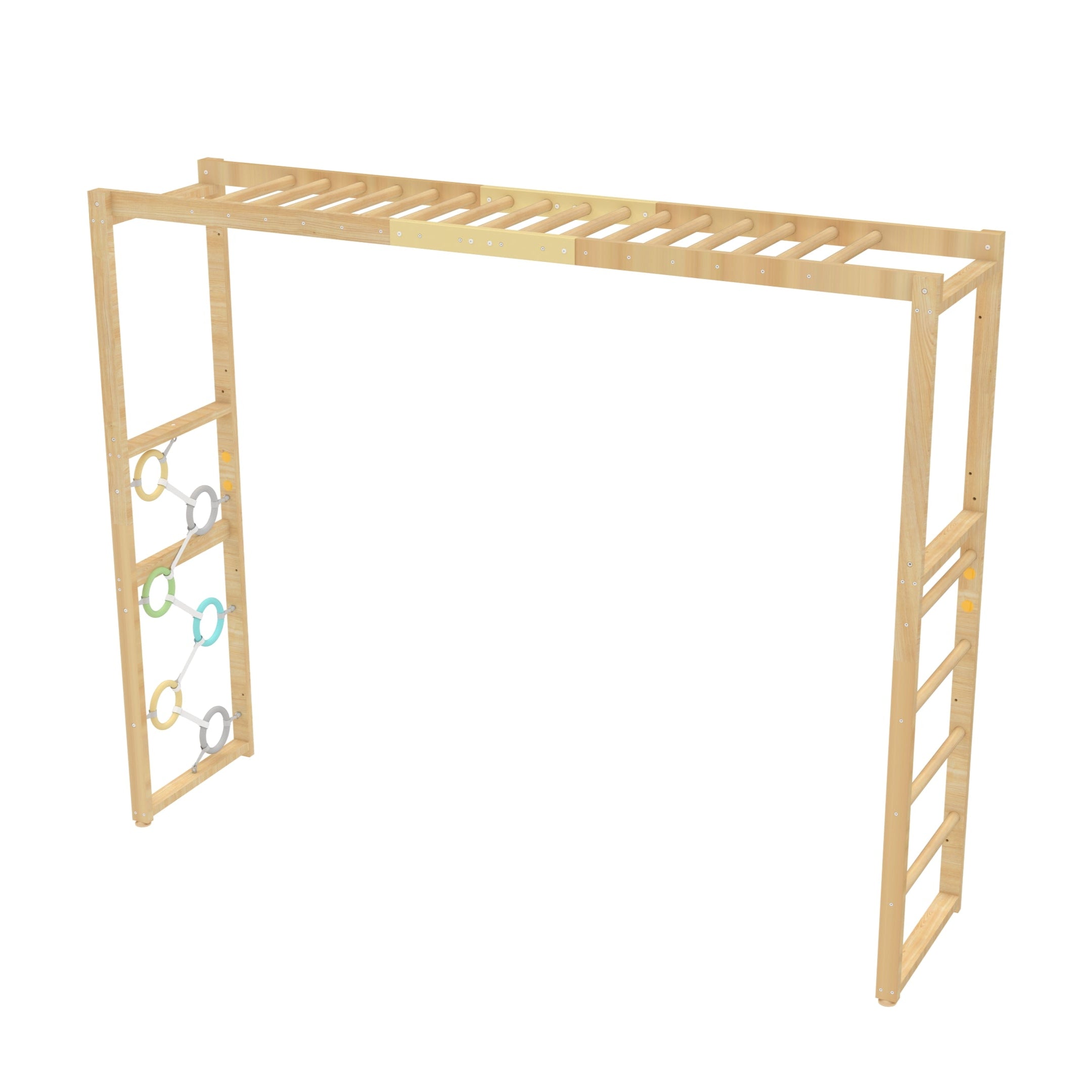 Monkey Bar Attachment – For 94.5 Inch MODULAR Walnut Swedish Ladder