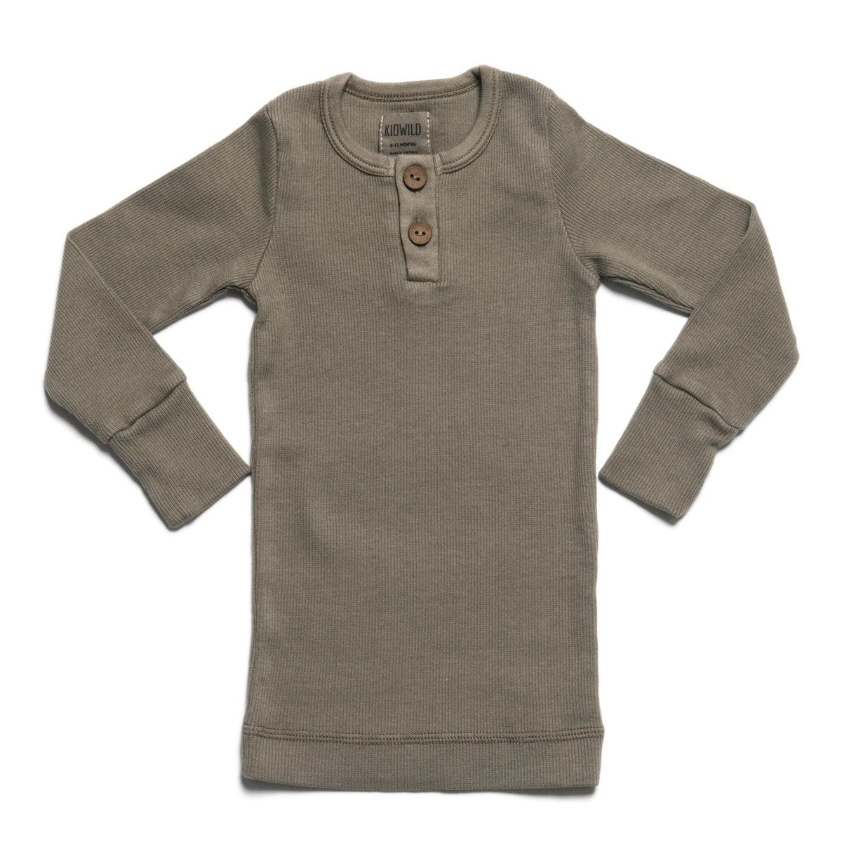 Organic Vintage L/S Top - Moss