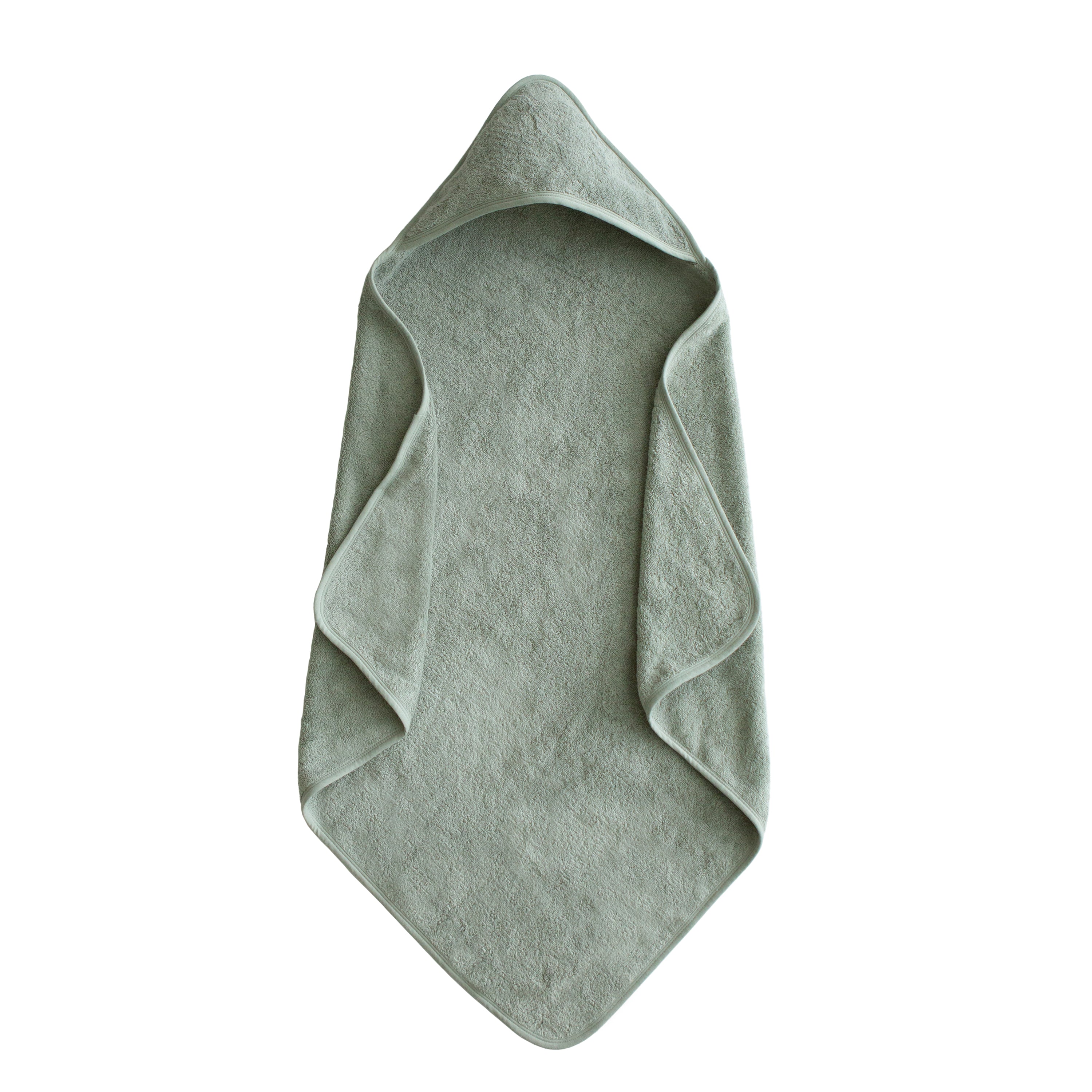 Organic Cotton Baby Hooded Towel Hooded Towel Mushie Moss  