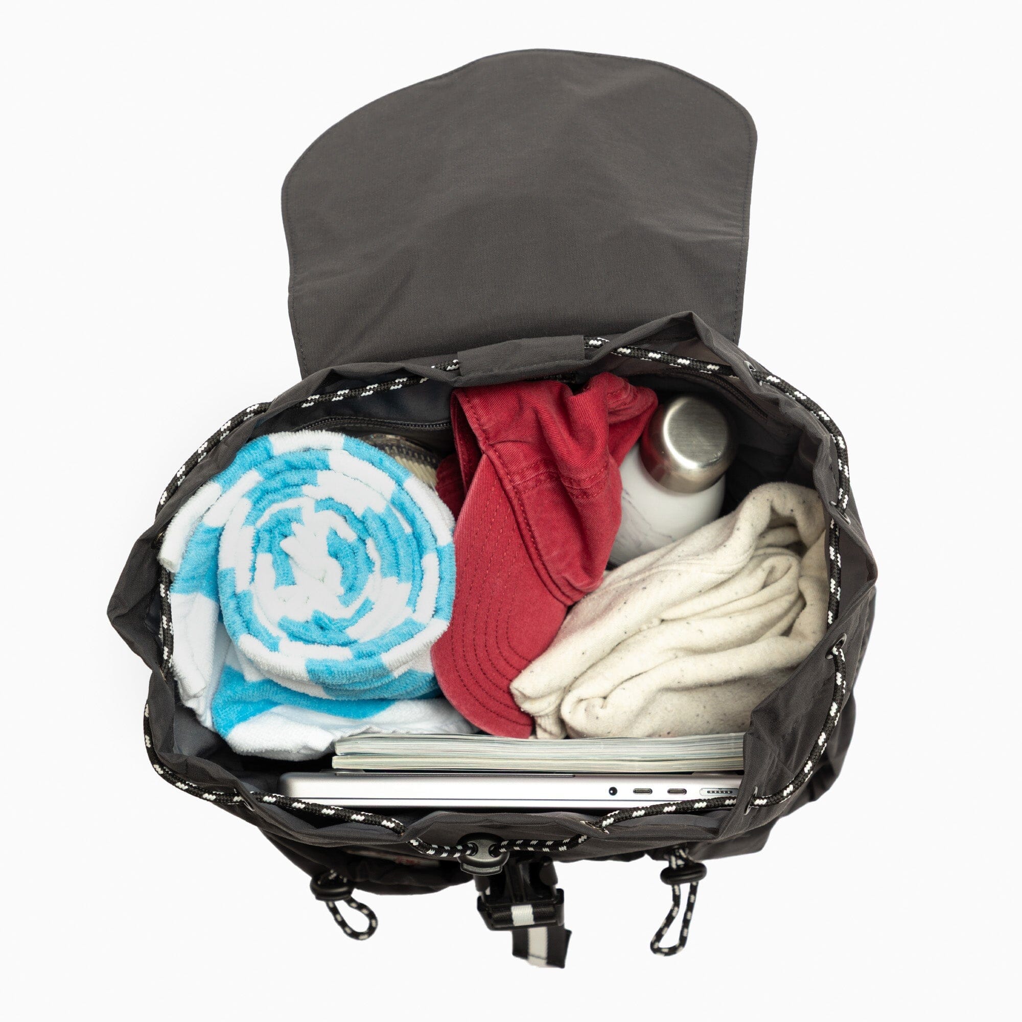 Wave Motion Drawcord Backpack