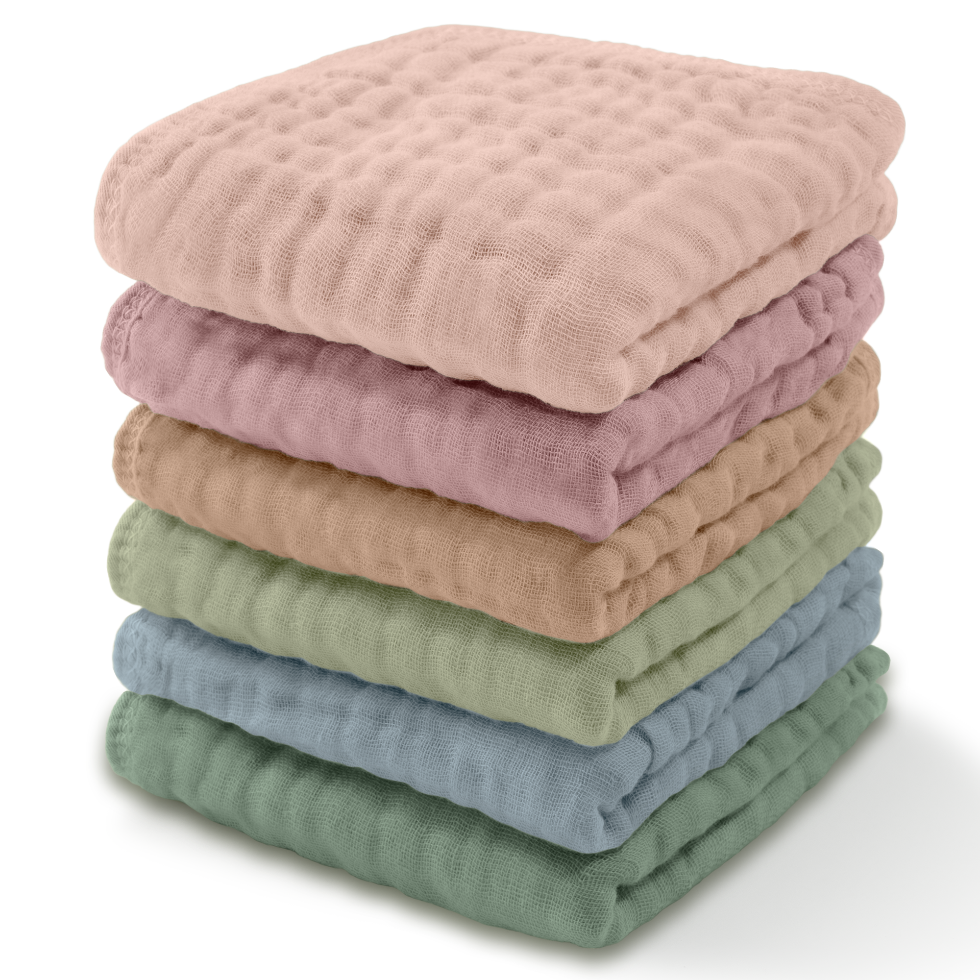 Muslin Washcloths by Comfy Cubs - Multicolor