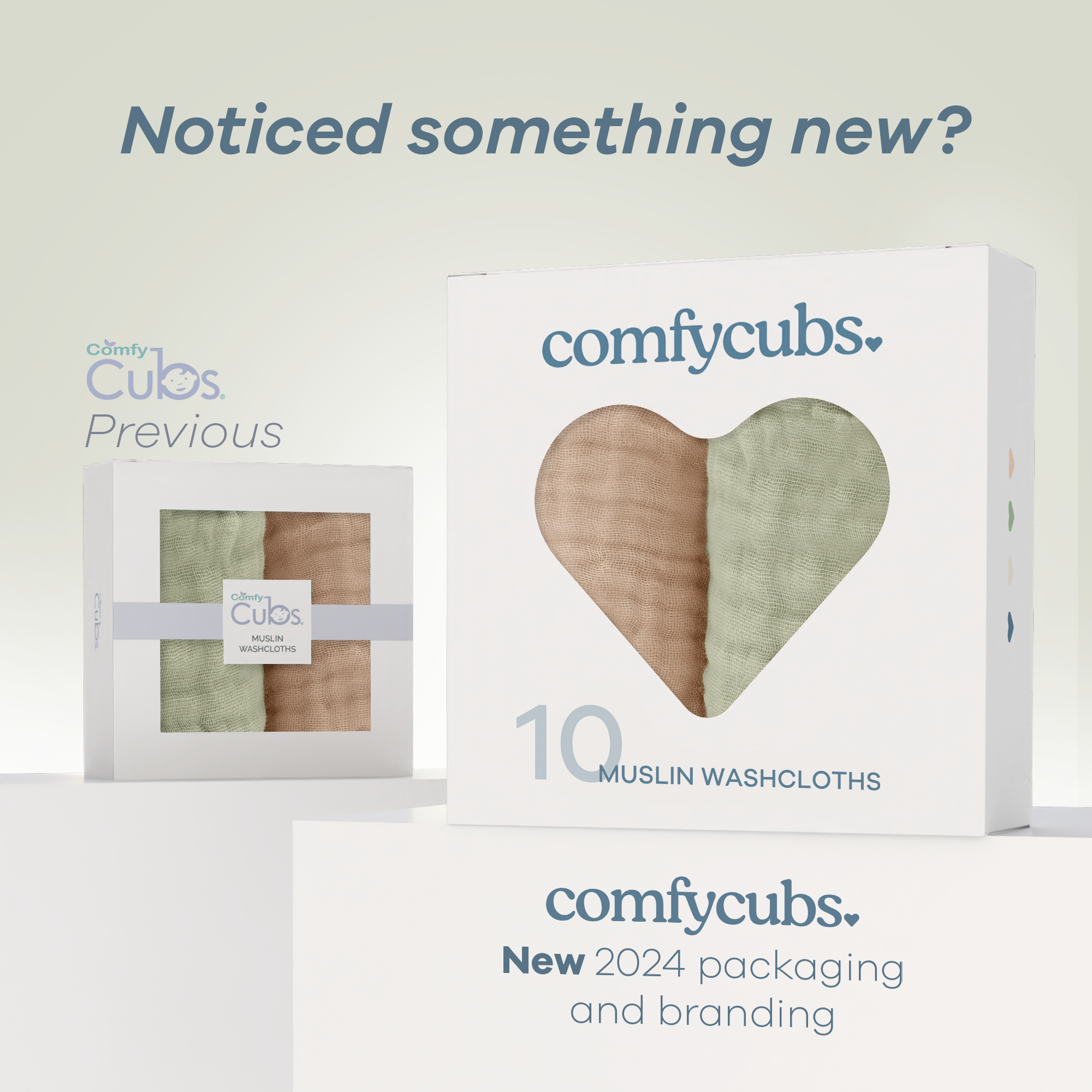 Muslin Washcloths by Comfy Cubs - Multicolor