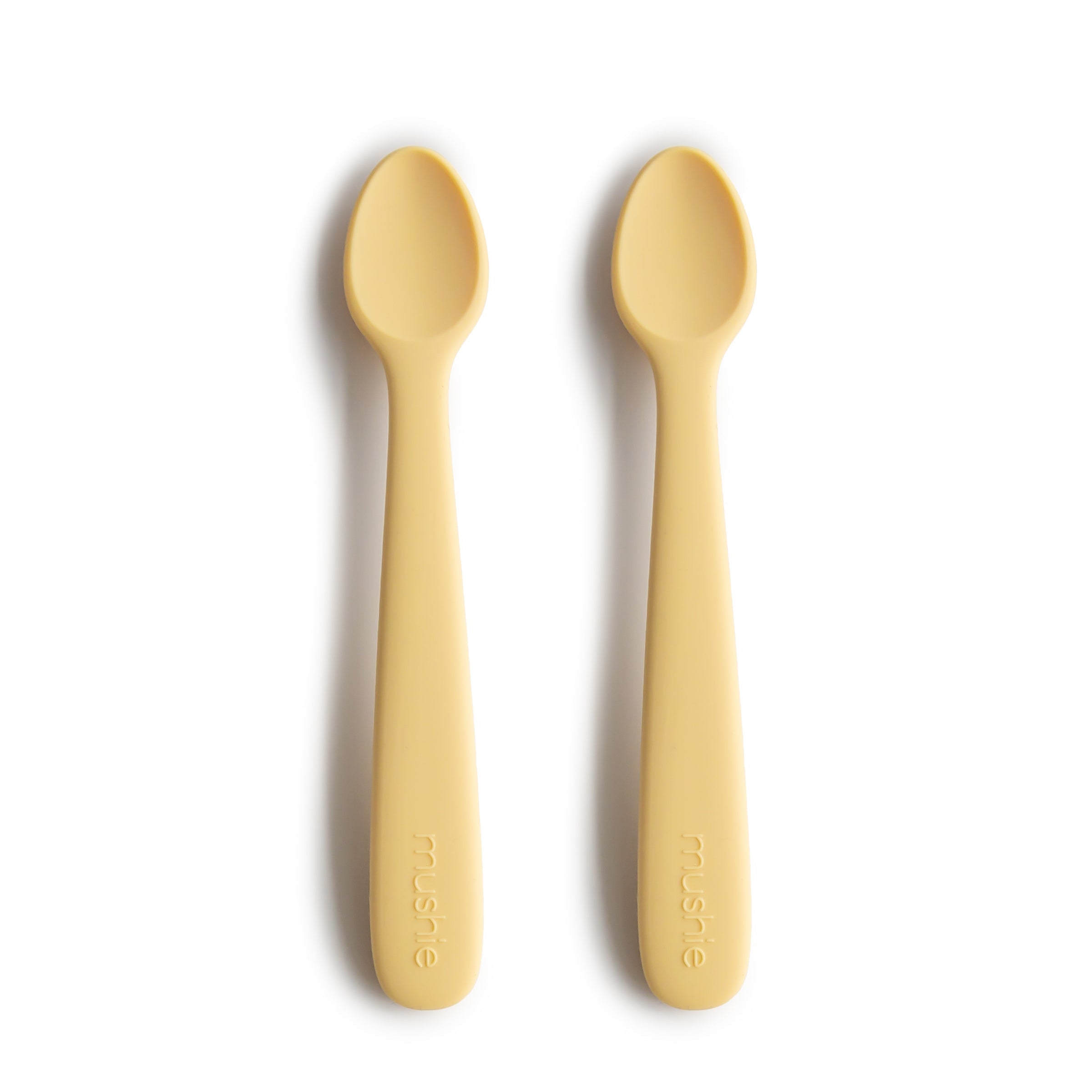 Silicone Feeding Spoons 2-Pack silicone tableware Mushie Daffodil  