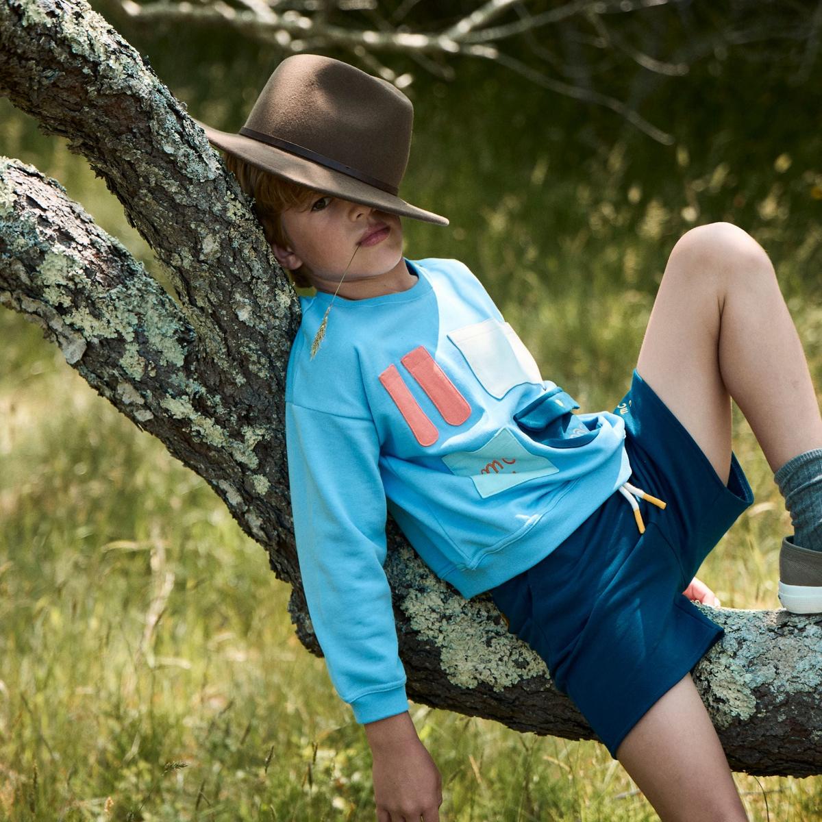 Recycled Cotton Poseidon Kid Shorts - Poseidon