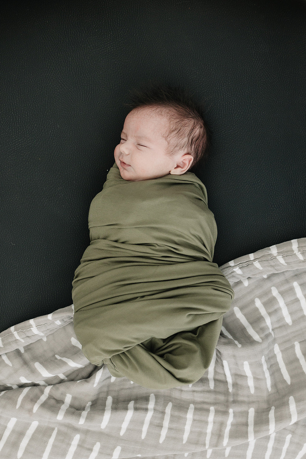 Olive Bamboo Stretch Swaddle  Mebie Baby   