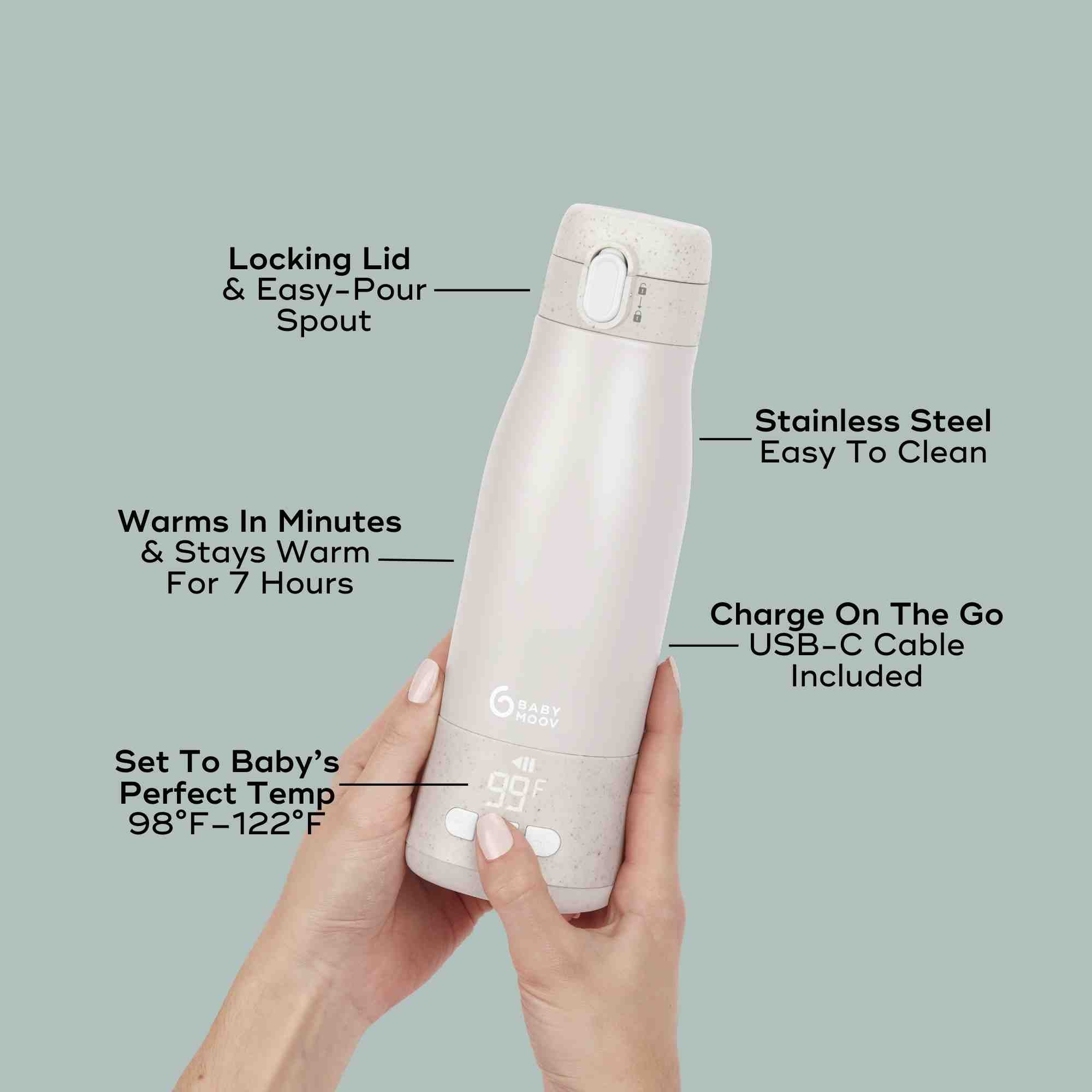 Moov & Feed Portable Bottle Warmer for Travel