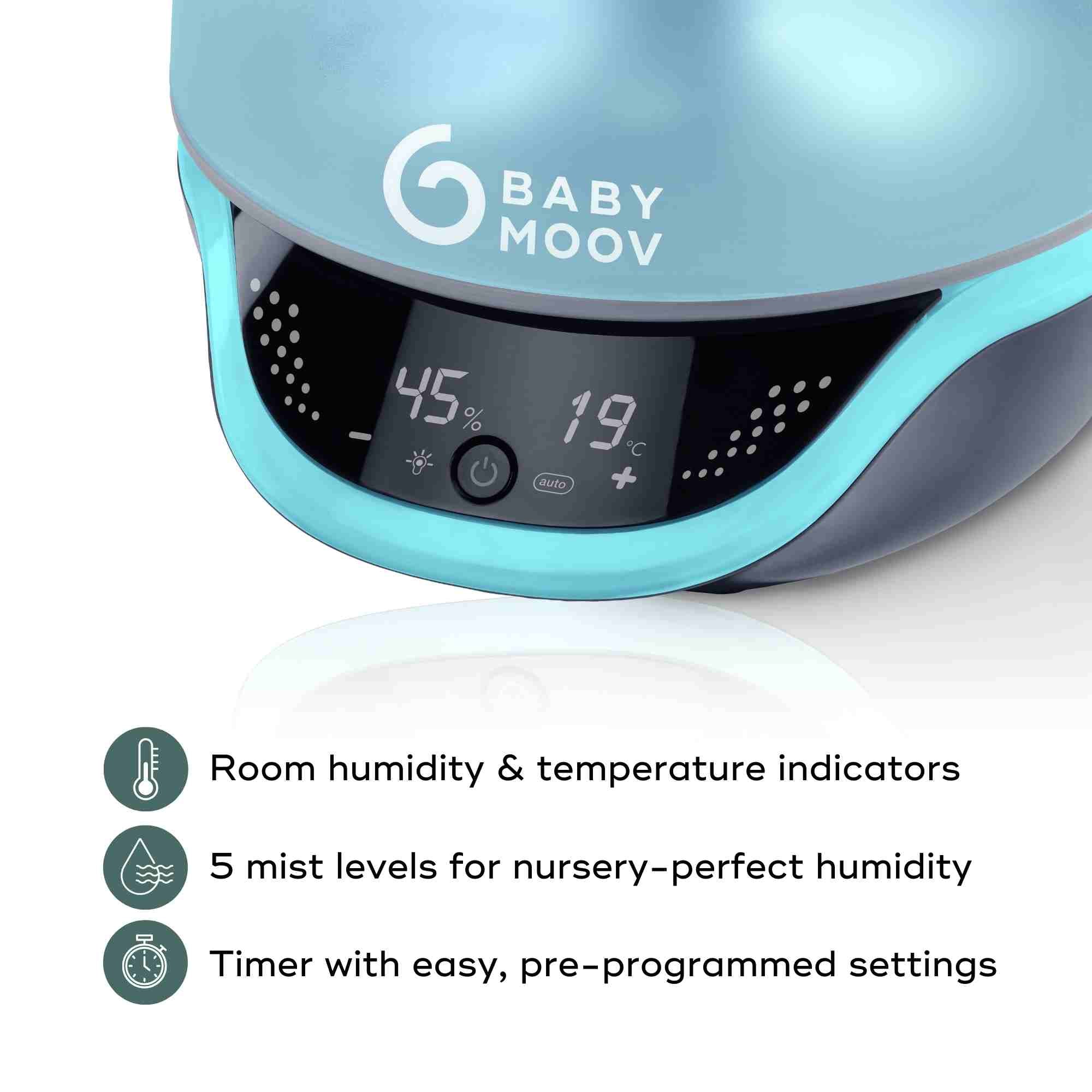 Hygro Plus 3-in-1 Baby Humidifier, Diffuser & Nightlight