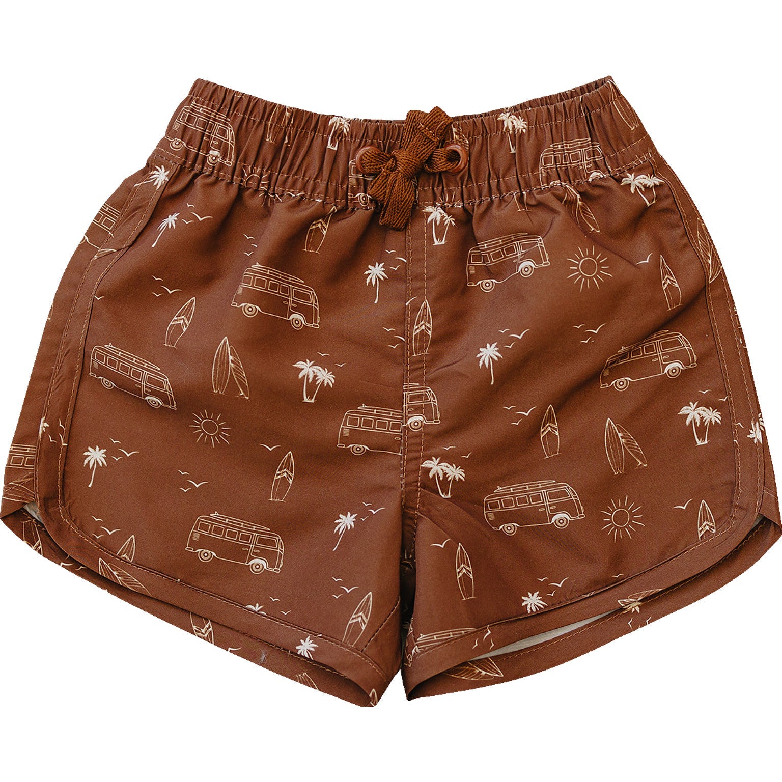 Dark Rust Surf Swim Shorts  Mebie Baby   