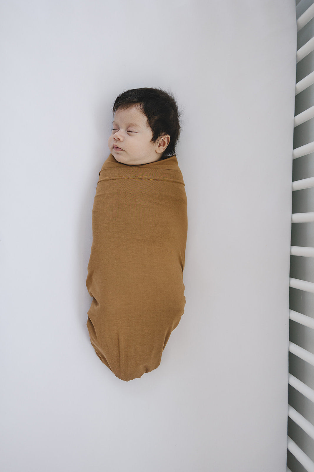 Mustard Bamboo Stretch Swaddle  Mebie Baby   