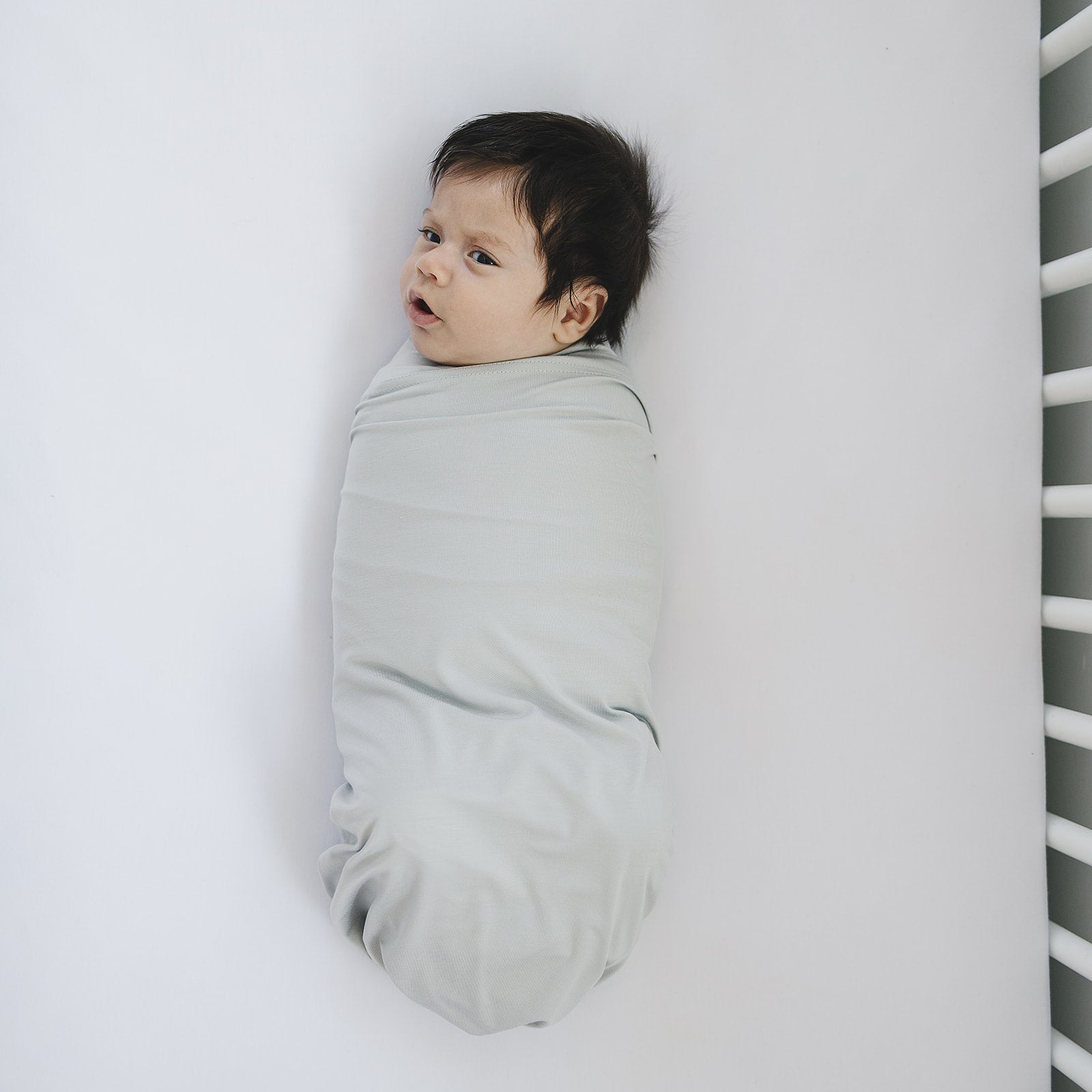 Stone Bamboo Stretch Swaddle  Mebie Baby   