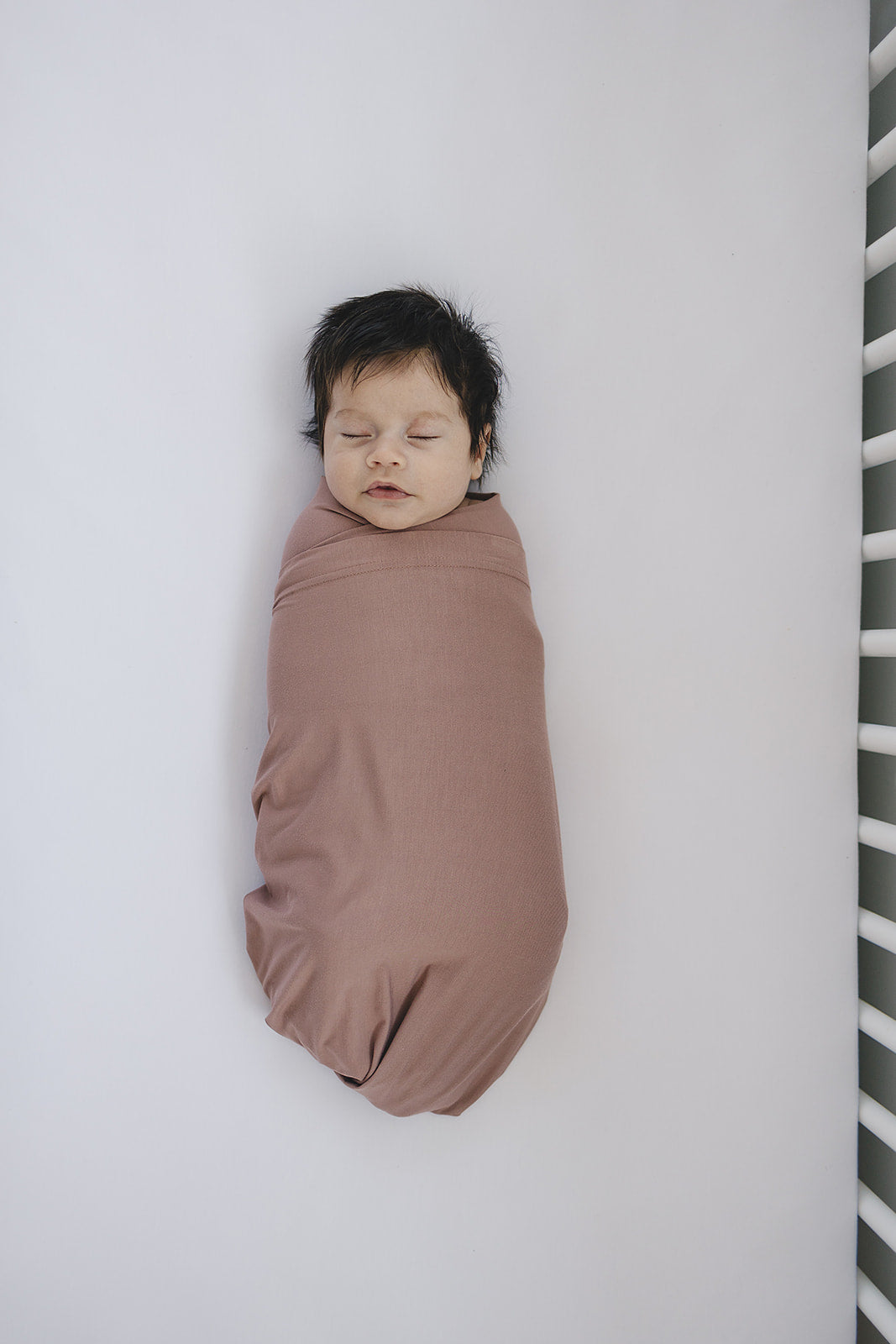 Dusty Rose Bamboo Stretch Swaddle  Mebie Baby   