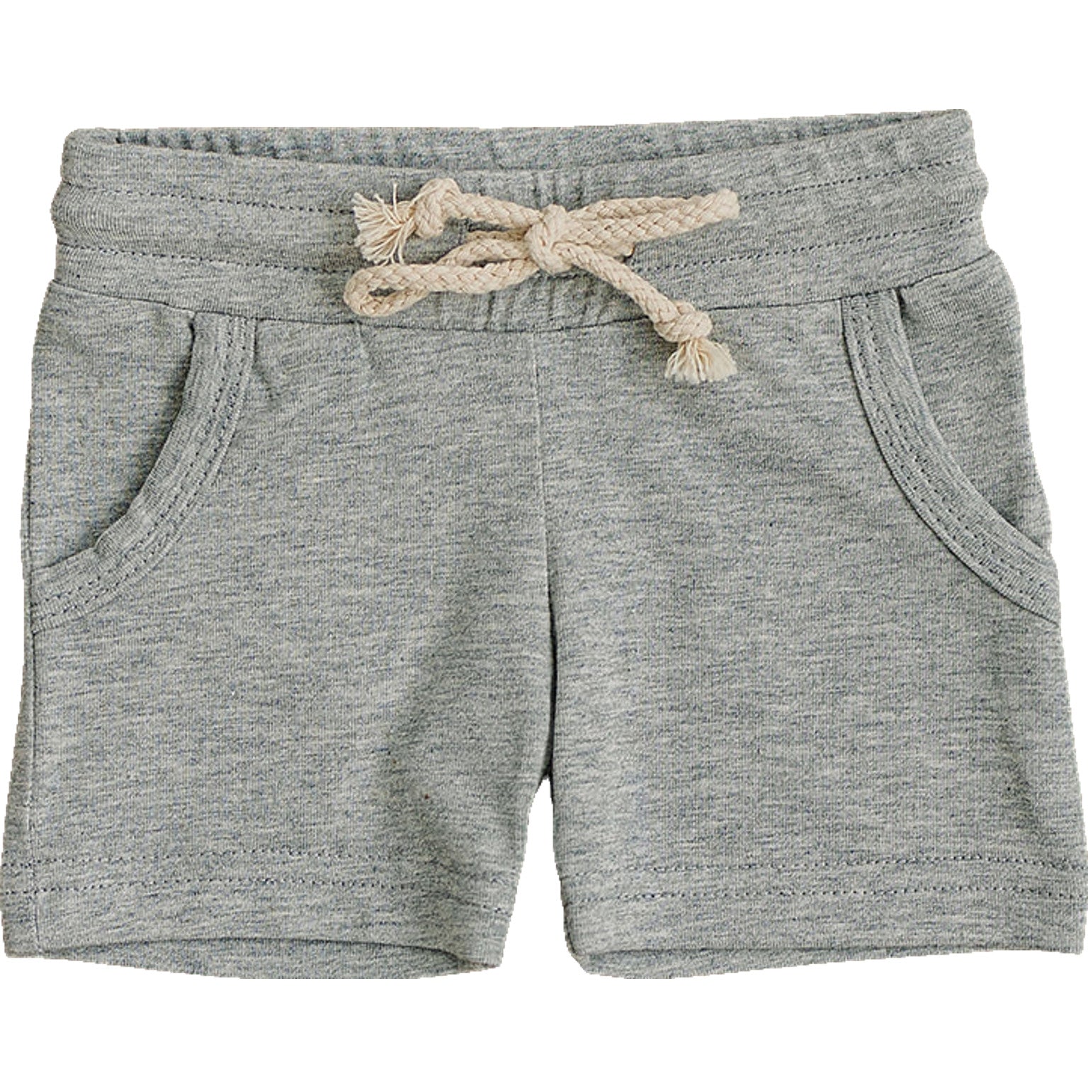 Heather Grey Pocket Cotton Shorts  Mebie Baby   