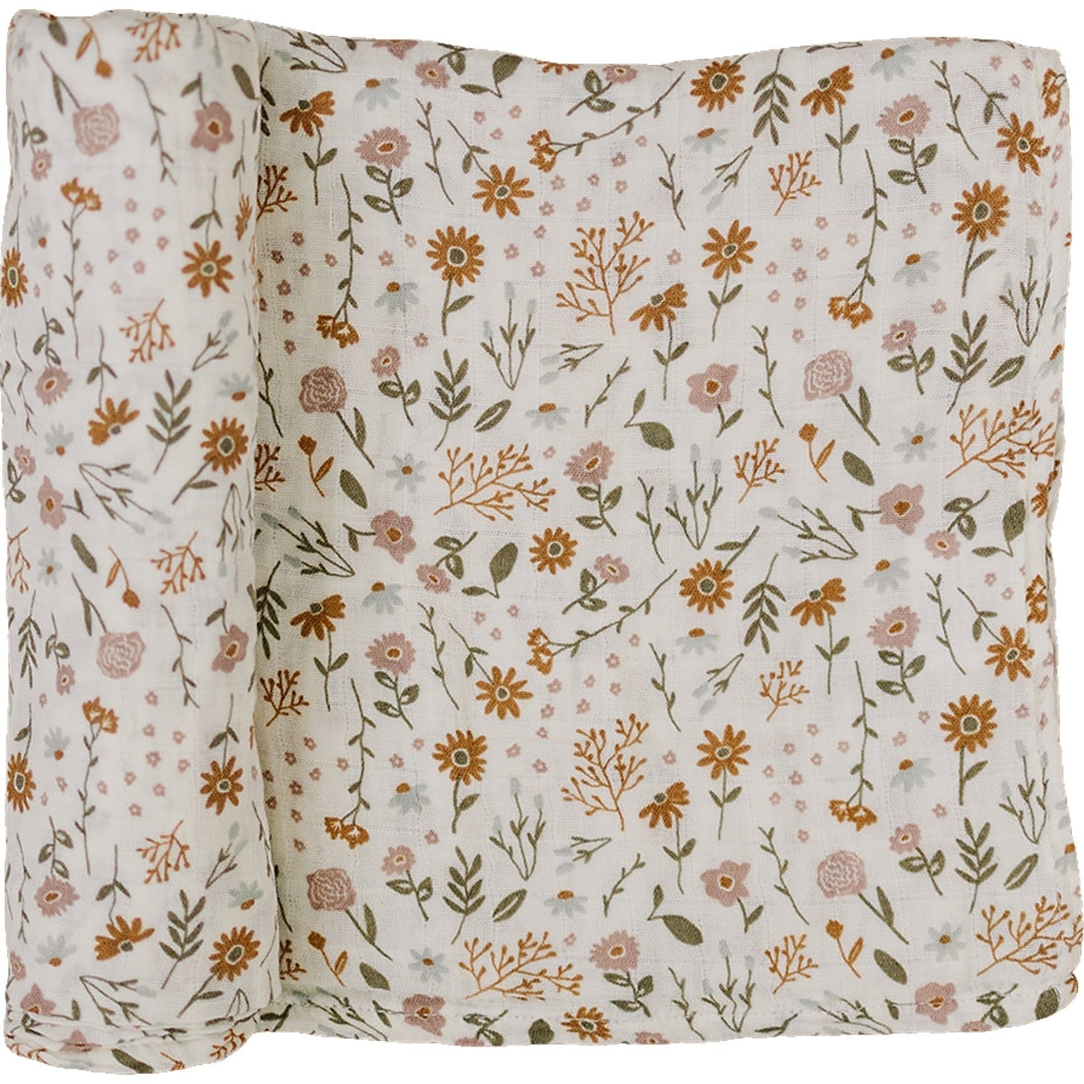 Meadow Floral Muslin Swaddle Blanket  Mebie Baby   