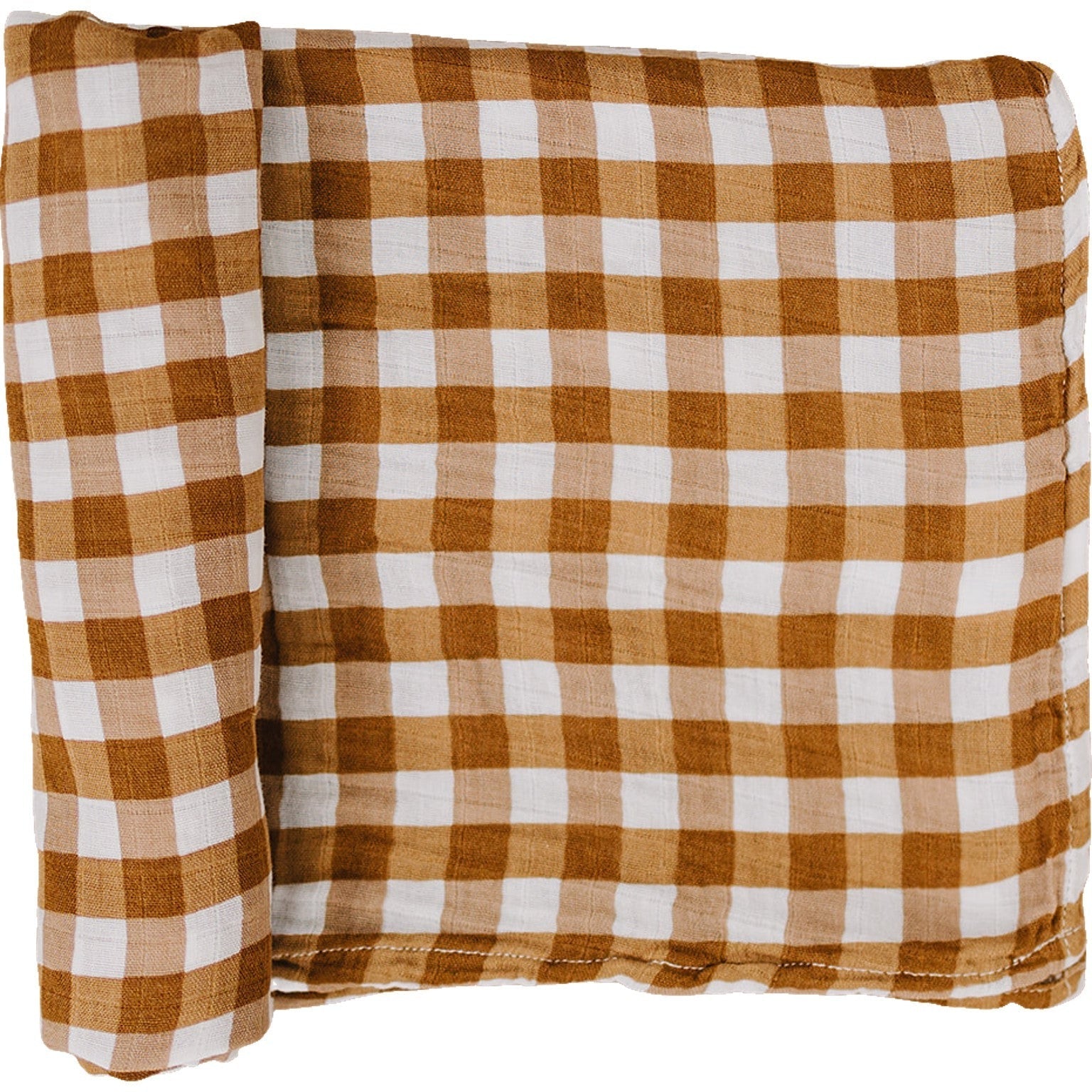 Gingham Muslin Swaddle Blanket  Mebie Baby   