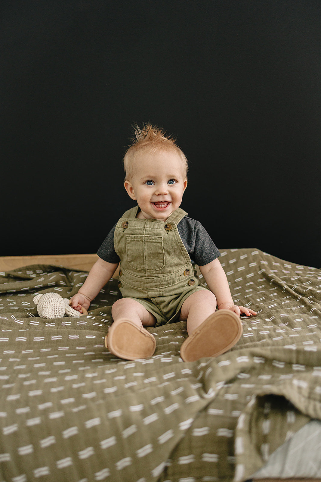 Army Green Twill Overall  Mebie Baby   