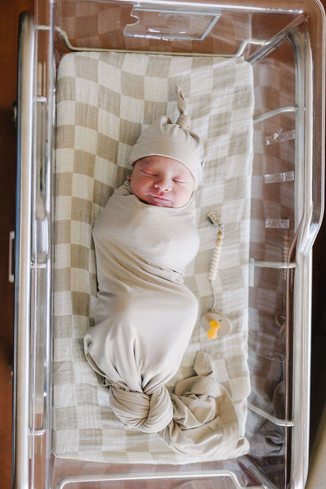 Oatmeal Bamboo Stretch Swaddle  Mebie Baby   