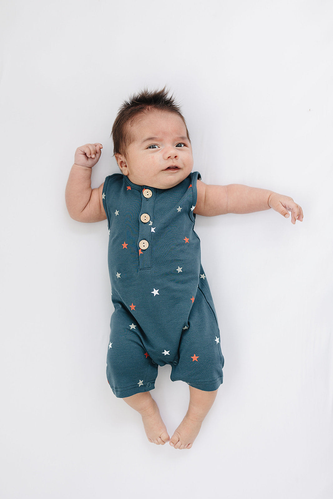 Stars Short Romper  Mebie Baby   