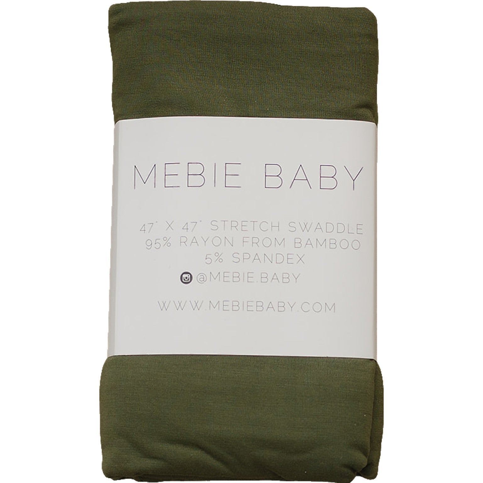 Olive Bamboo Stretch Swaddle  Mebie Baby   