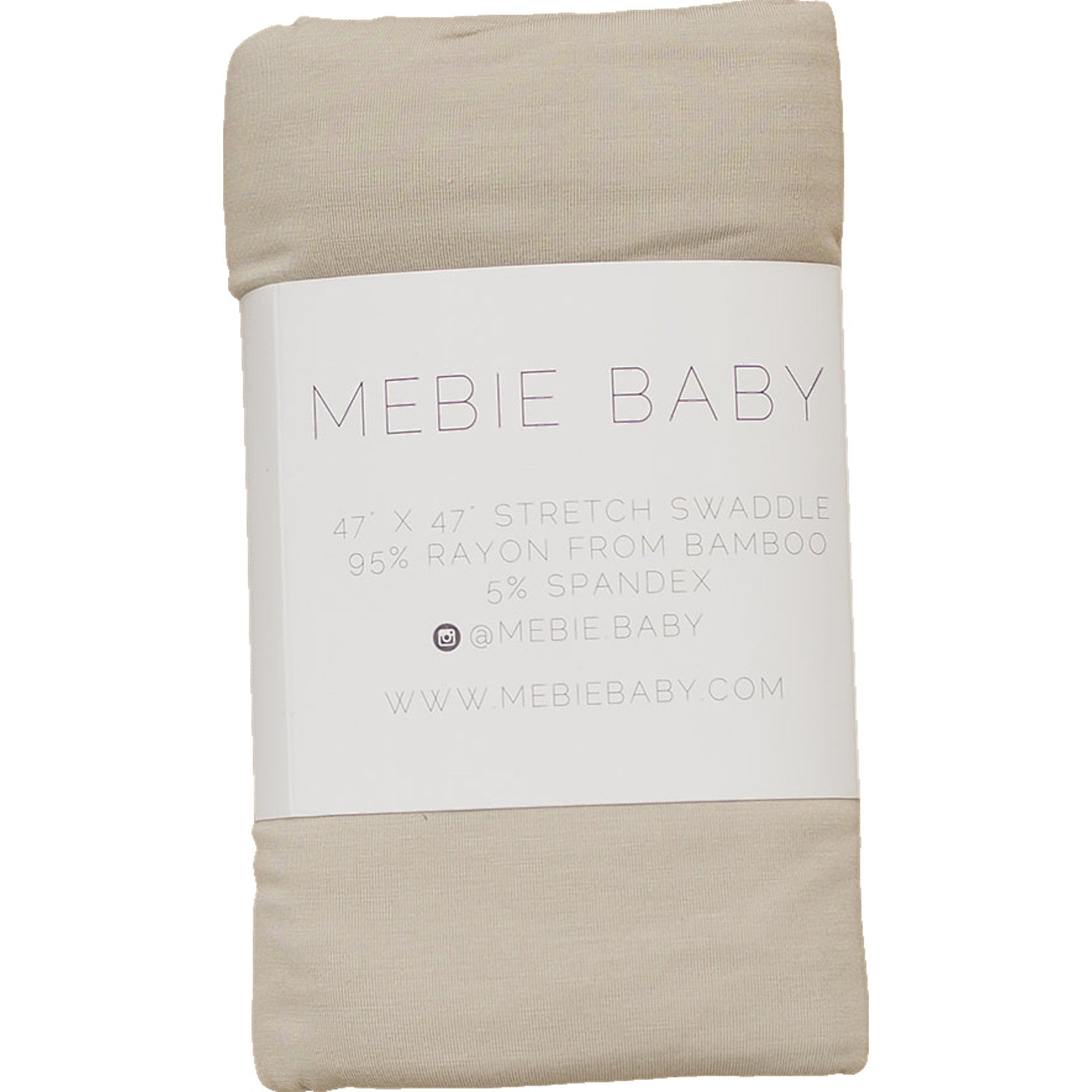 Oatmeal Bamboo Stretch Swaddle  Mebie Baby   