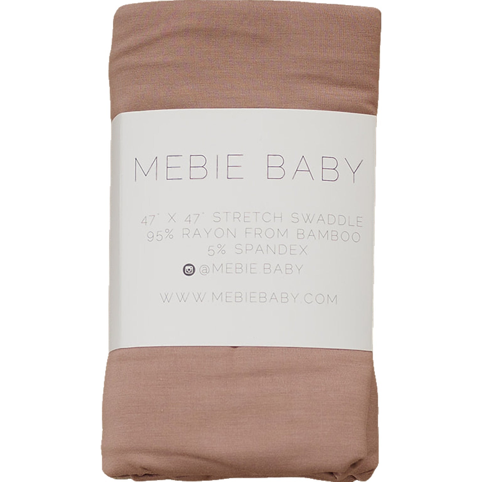 Dusty Rose Bamboo Stretch Swaddle  Mebie Baby   