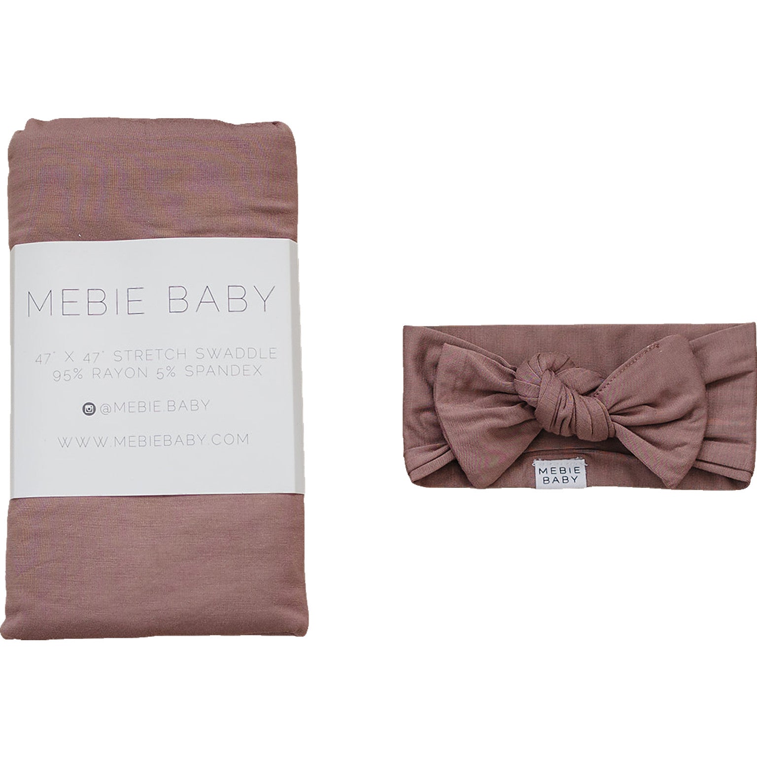 Plum Bamboo Head Wrap Set  Mebie Baby   