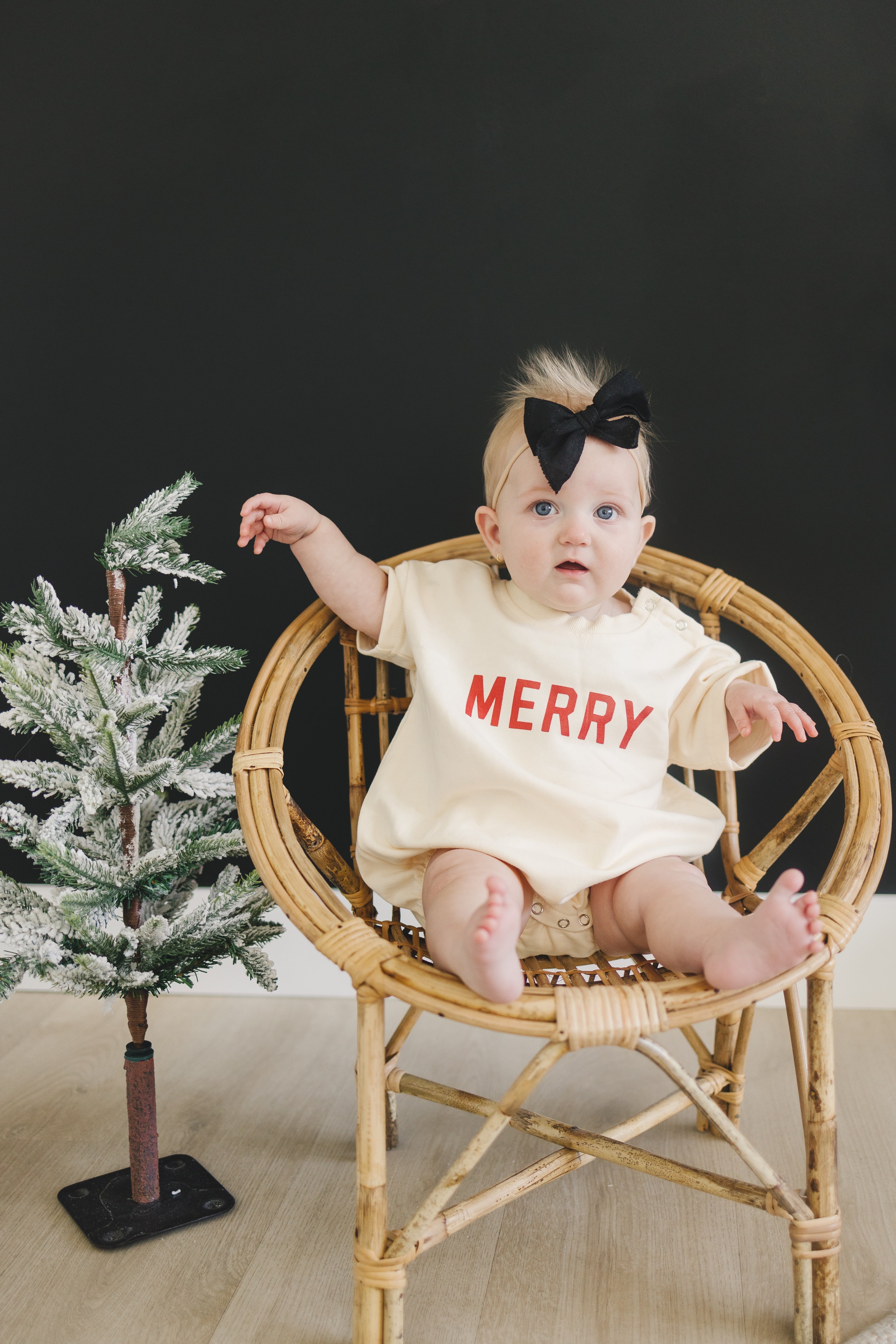 Merry Short Sleeved Sweatshirt Romper