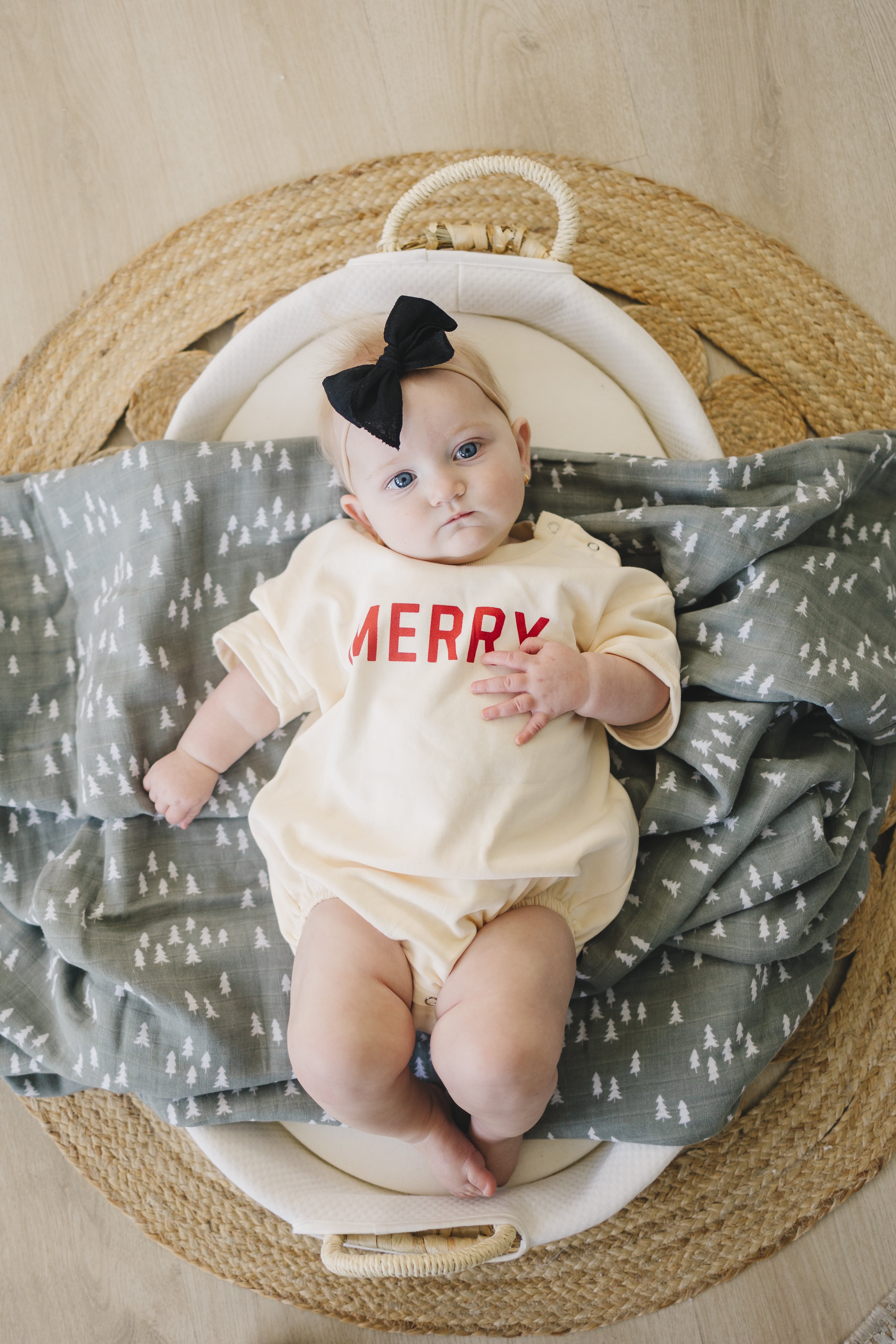 Merry Short Sleeved Sweatshirt Romper