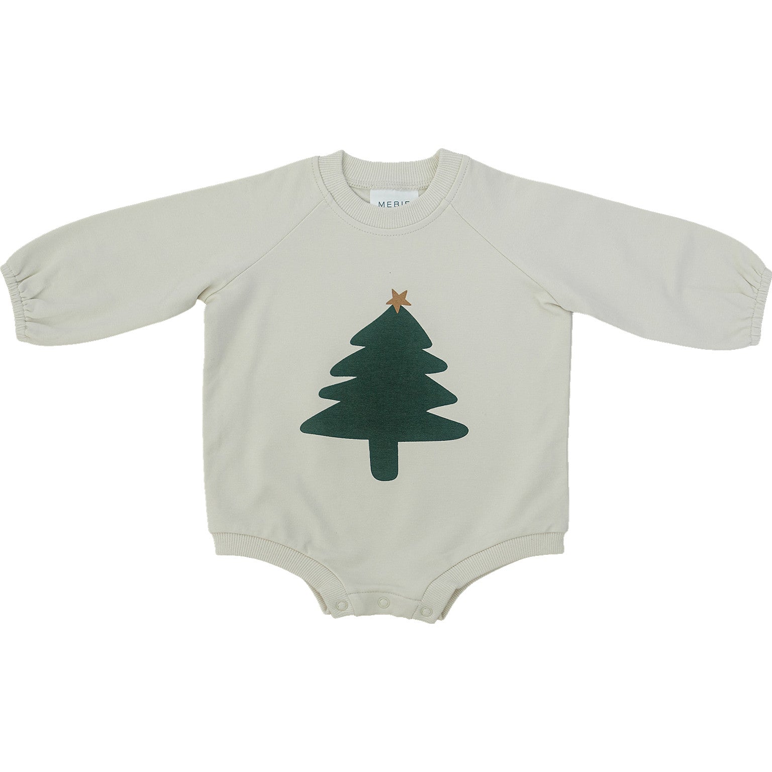 Christmas Tree French Terry Bubble Romper  Mebie Baby   