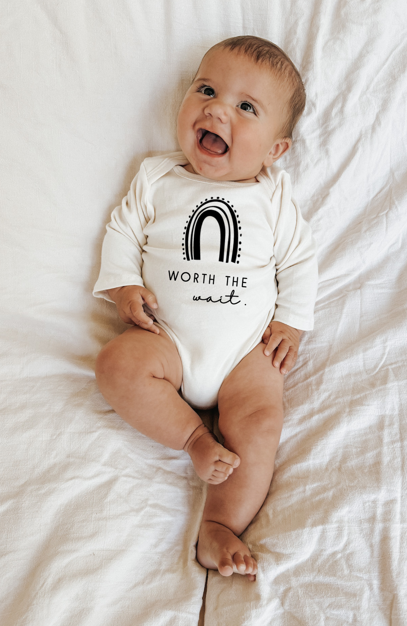 Worth the Wait Organic Bodysuit Long Sleeve