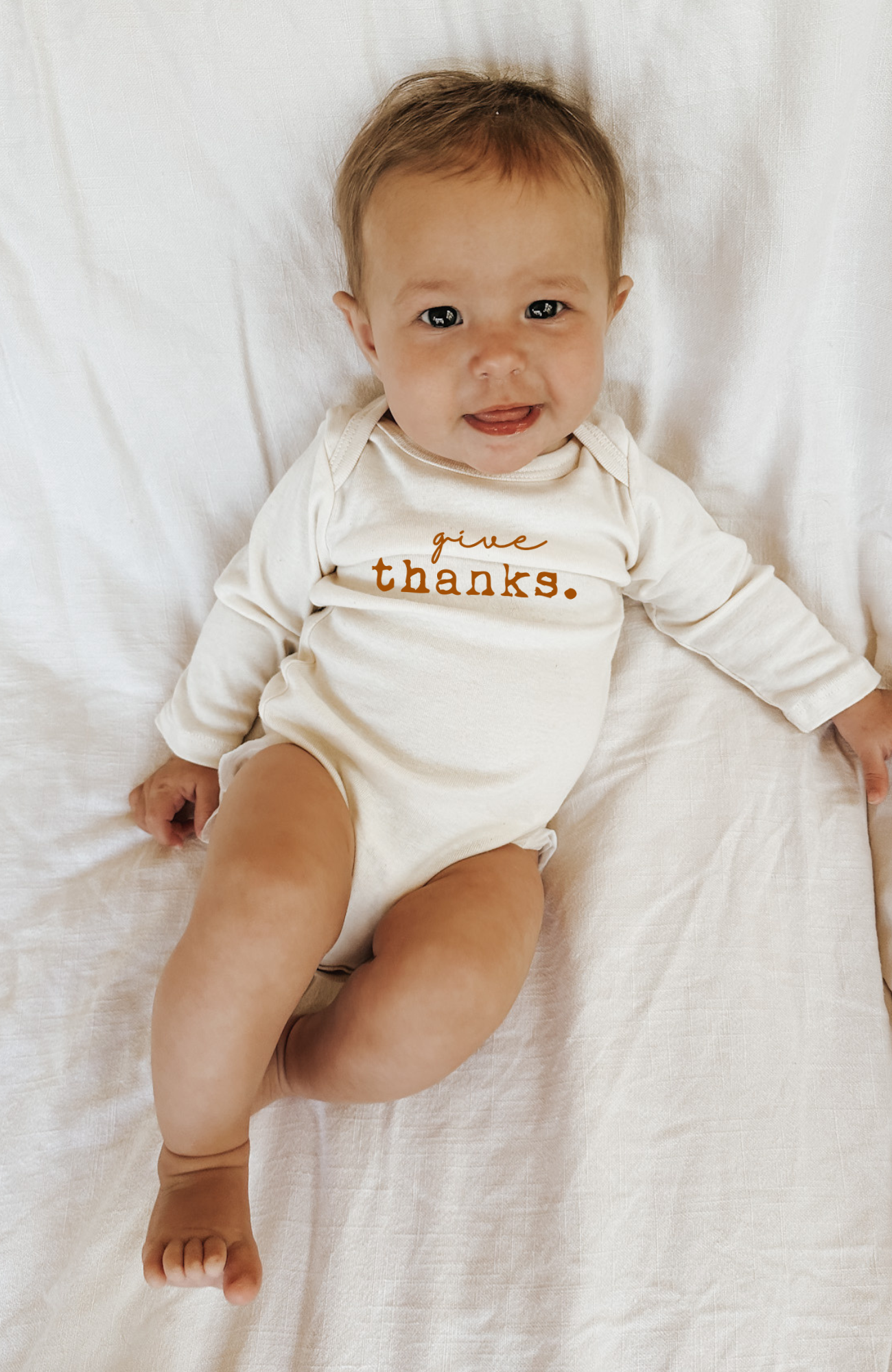 Give Thanks Organic Bodysuit Long Sleeve